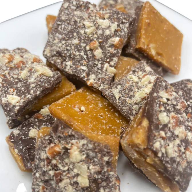 Homemade Pecan Toffee Bundle | 8 oz | Milk and Dark Chocolate | Barb's Buttery Toffee - Image 4
