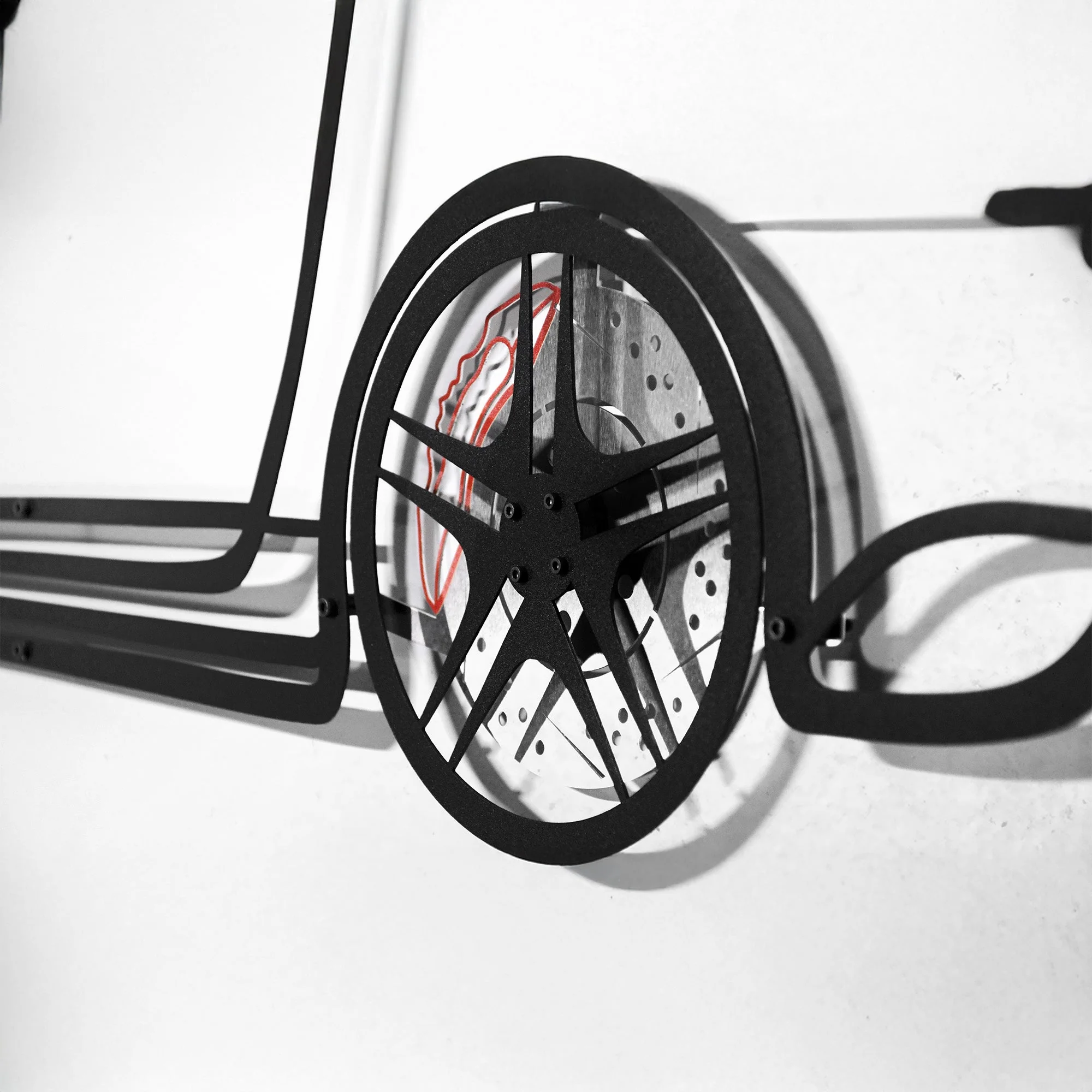 Honda S2000 Wall Art – JDM Steel Silhouette with Spinning Wheels-KAFMEKA029 - Image 9