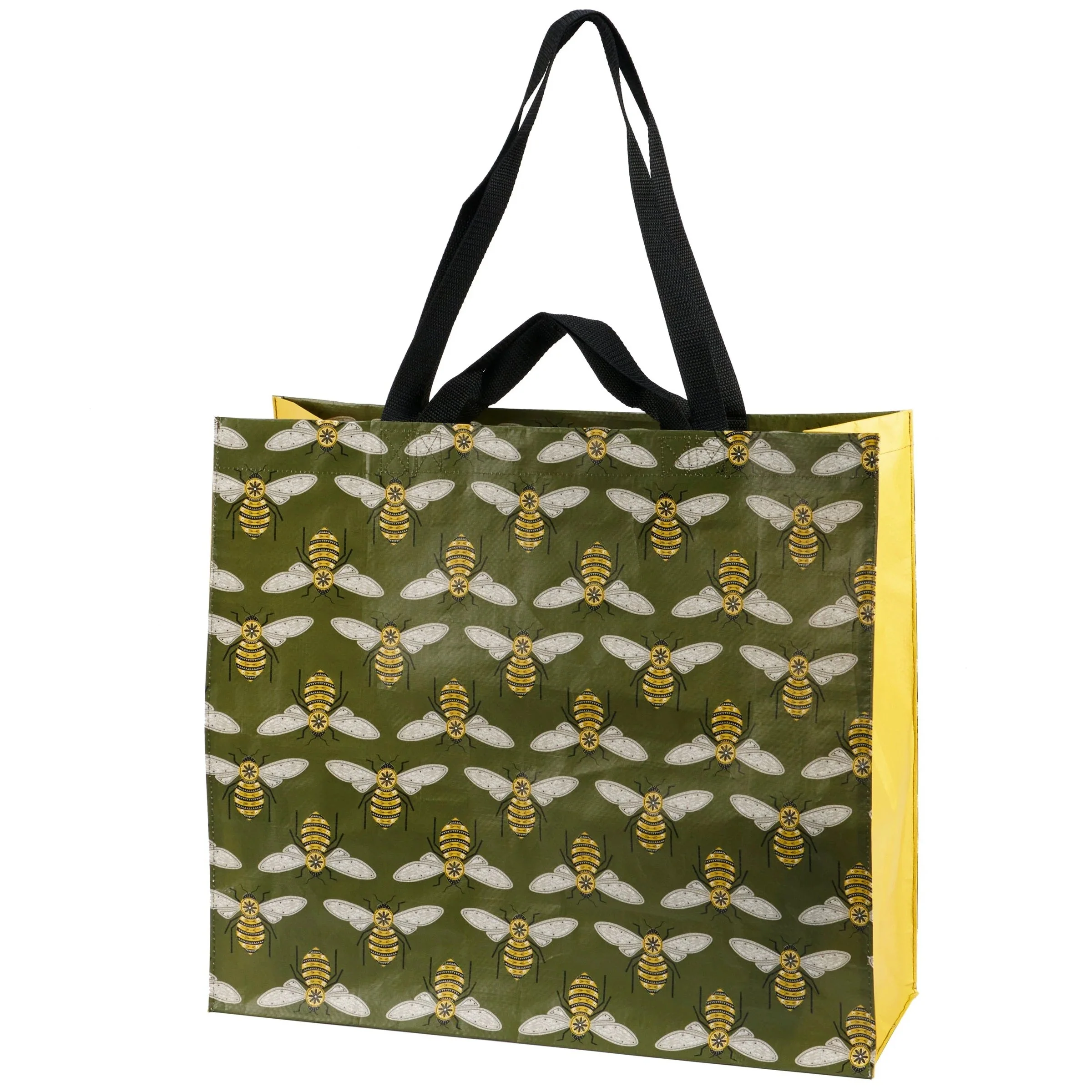 Honey Bee Shopping Tote Bag | Extra Large Market Eco Bag | 19.50" x 17.50" x 7" - Image 3