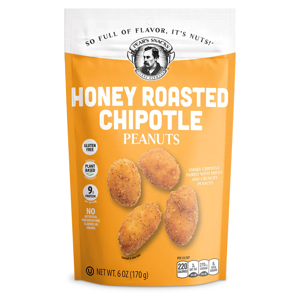 Honey Roasted Chipotle Flavored Peanuts | Pack of 6 | 6 oz | Gluten Free | Brenmar - Image 2