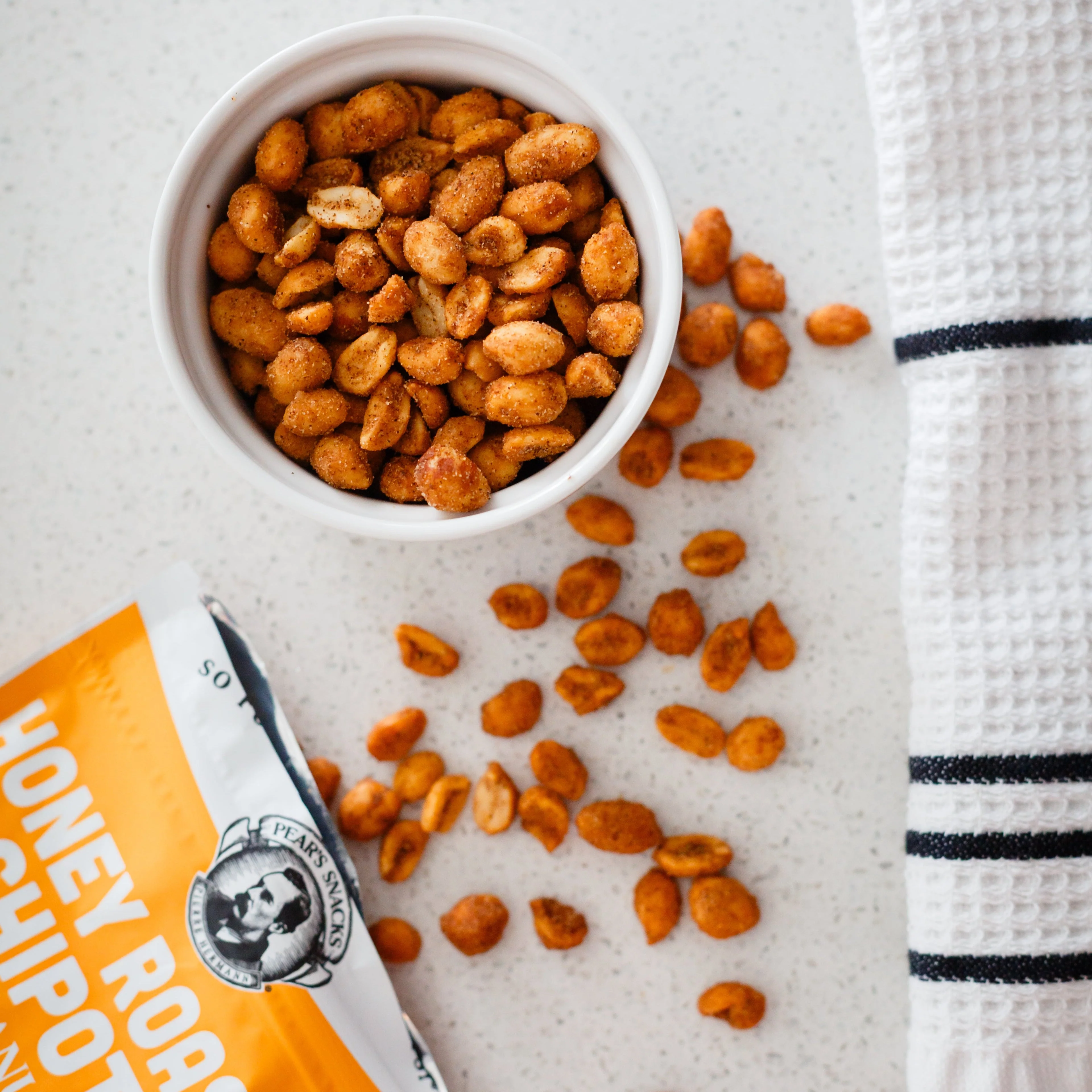 Honey Roasted Chipotle Flavored Peanuts | Pack of 6 | 6 oz | Gluten Free | Brenmar - Image 9