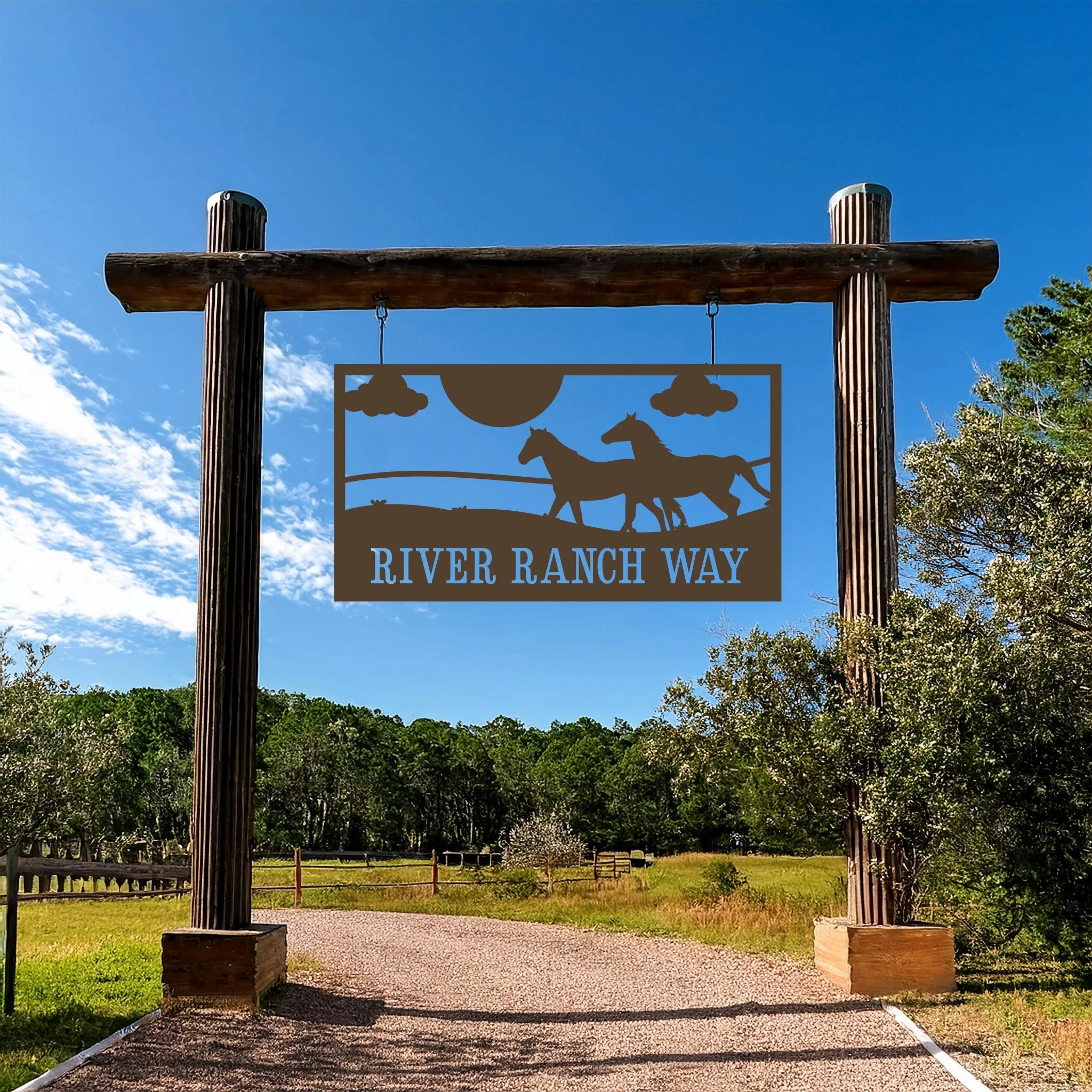 Horse Ranch House Number Sign - Image 5