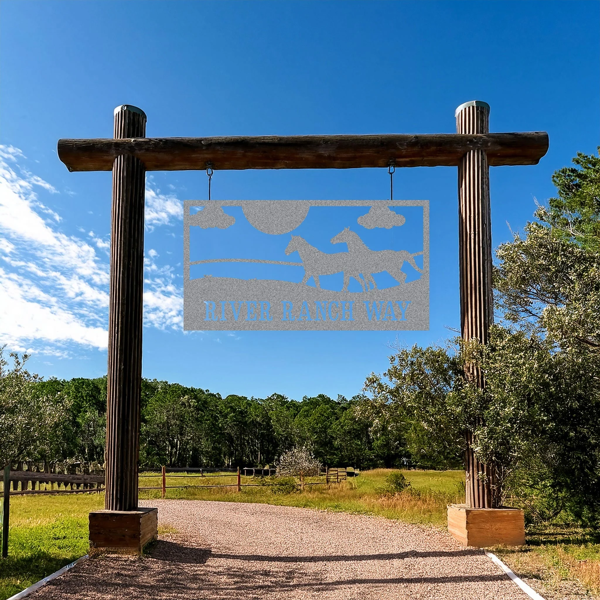 Horse Ranch House Number Sign - Image 6