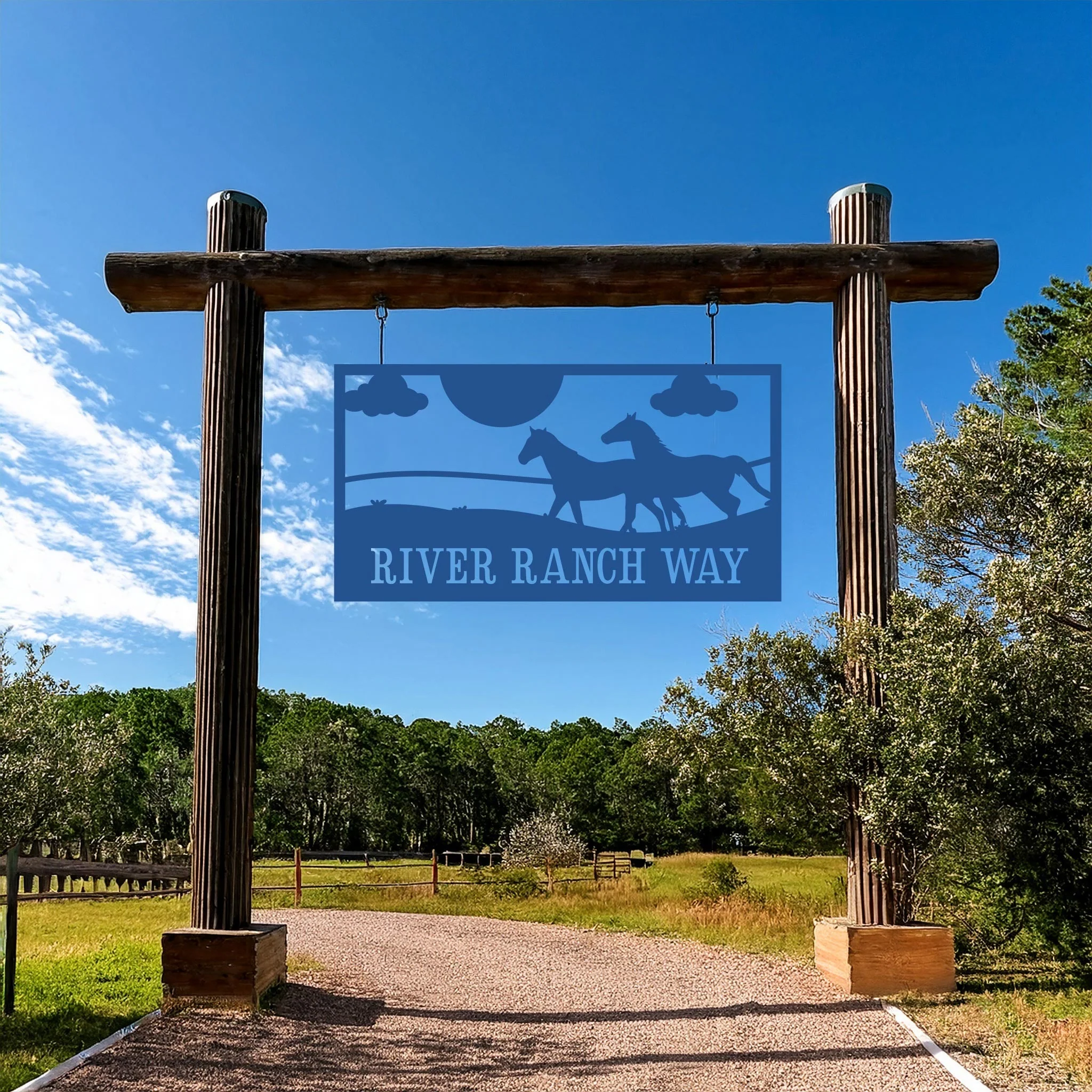 Horse Ranch House Number Sign - Image 8