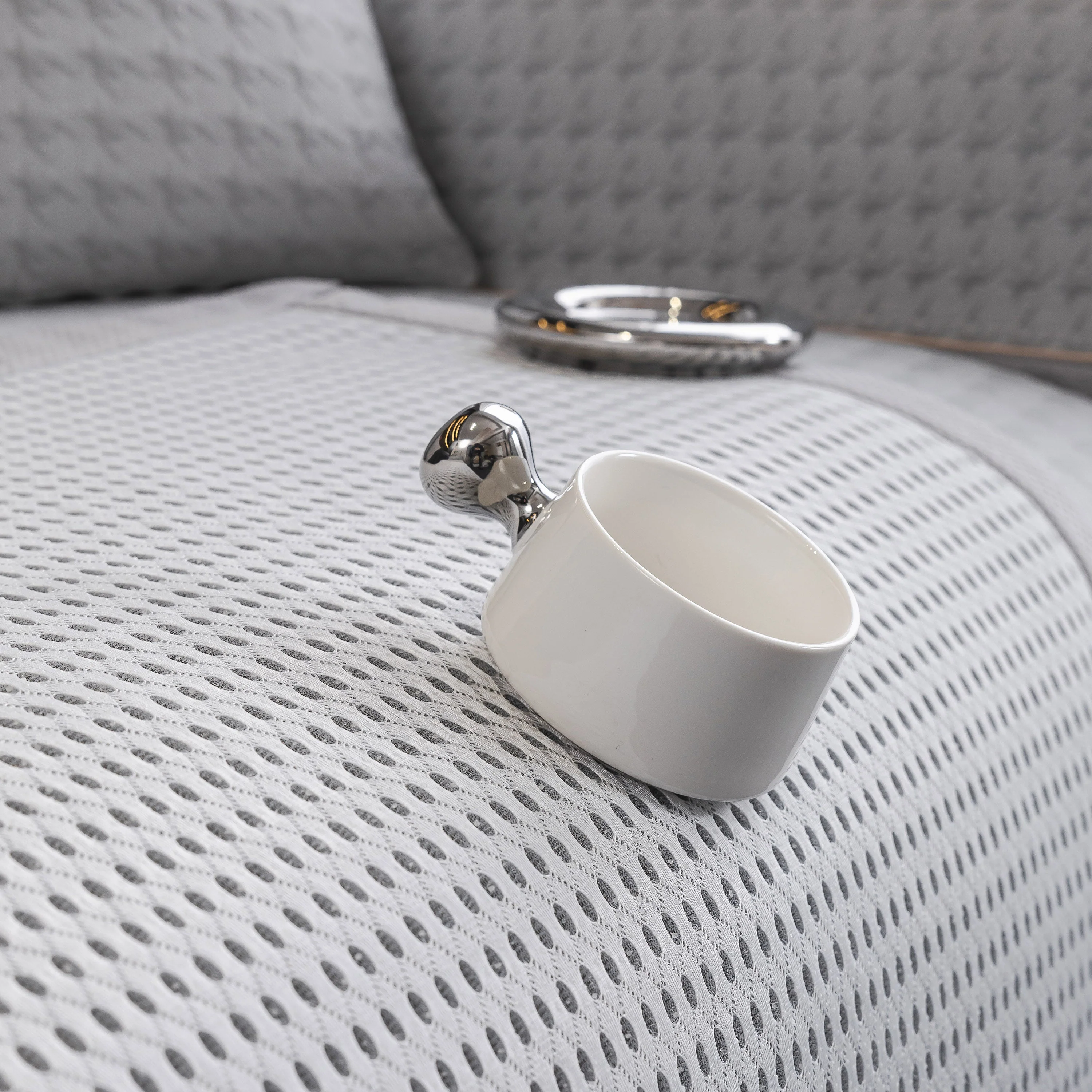 Houndstooth Ice Silk Breathable Sofa Cover, Modern Non-Slip Summer Couch Protector - Image 31