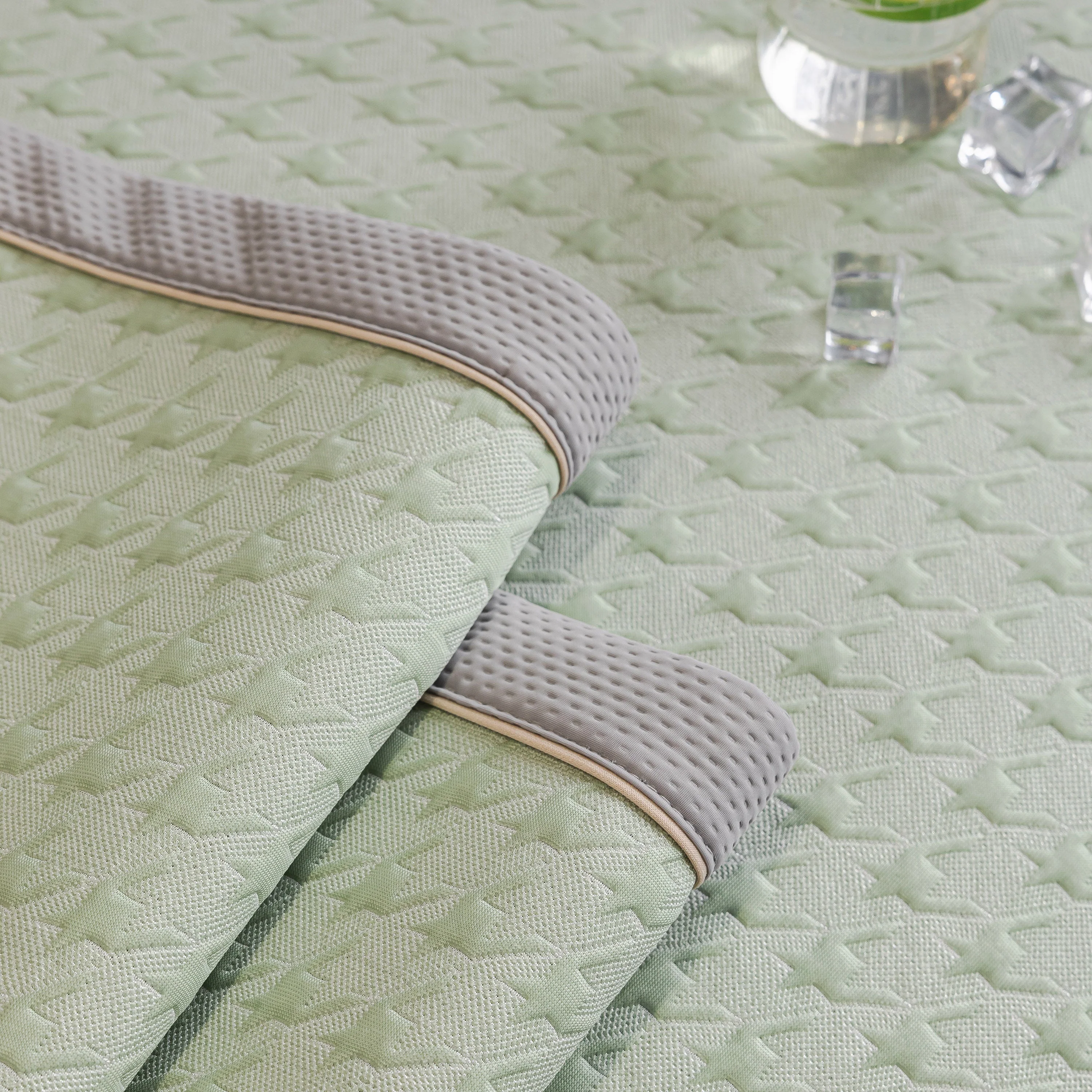Houndstooth Ice Silk Breathable Sofa Cover, Modern Non-Slip Summer Couch Protector - Image 5
