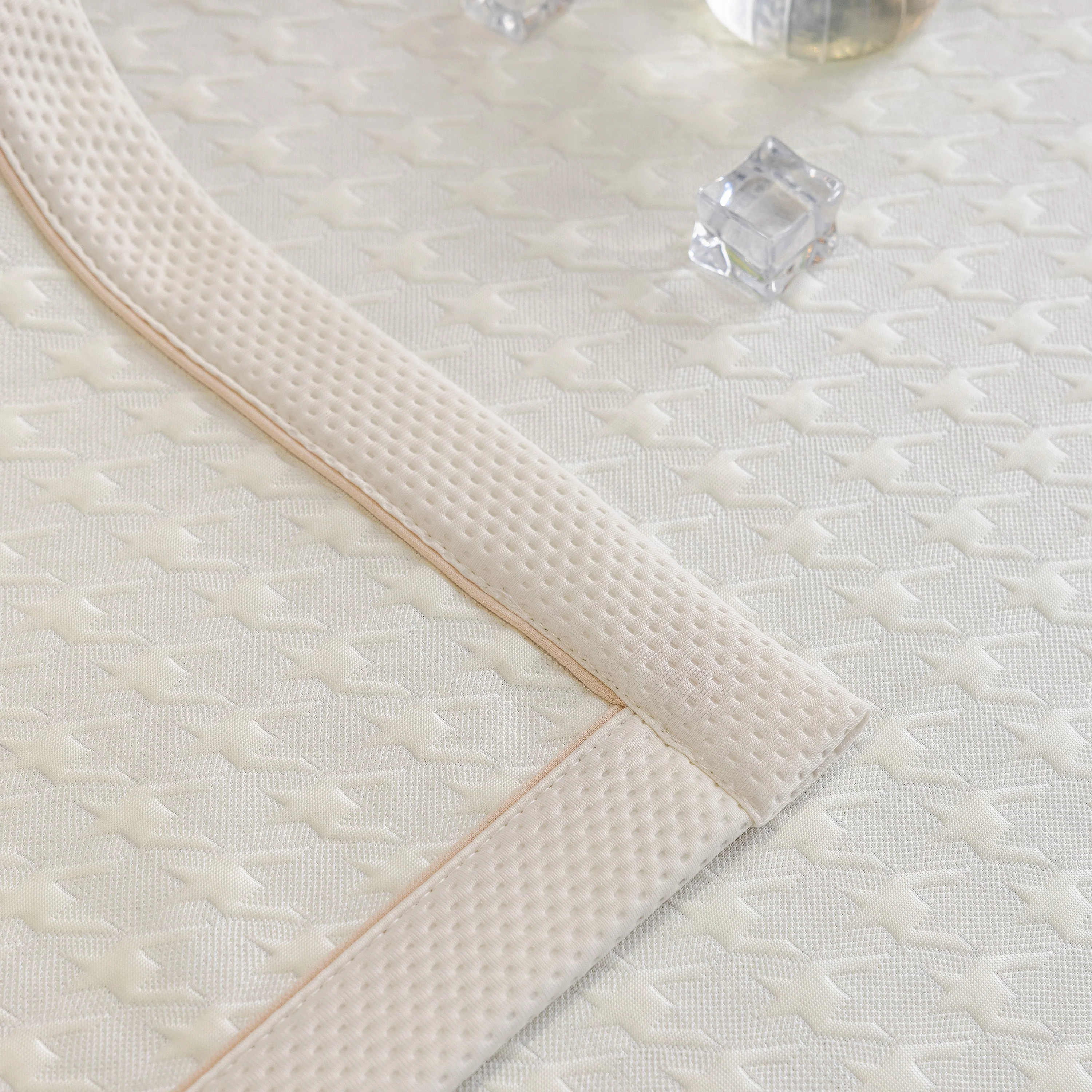 Houndstooth Ice Silk Breathable Sofa Cover, Modern Non-Slip Summer Couch Protector - Image 82