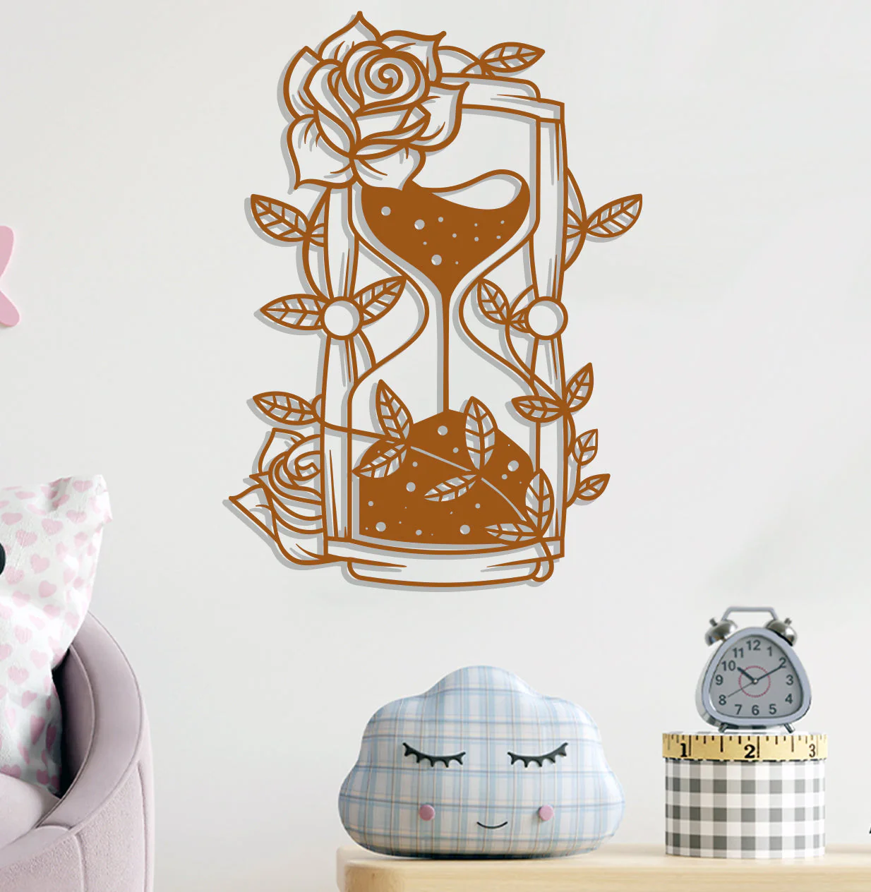Hourglass w Rose Sign - Image 3