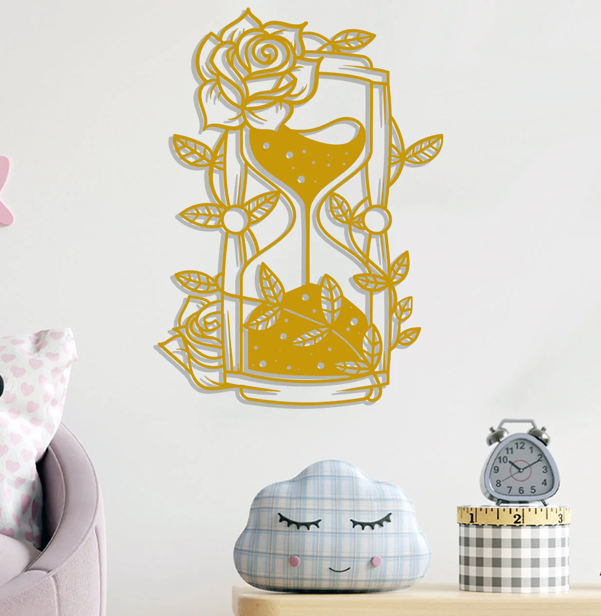 Hourglass w Rose Sign - Image 4