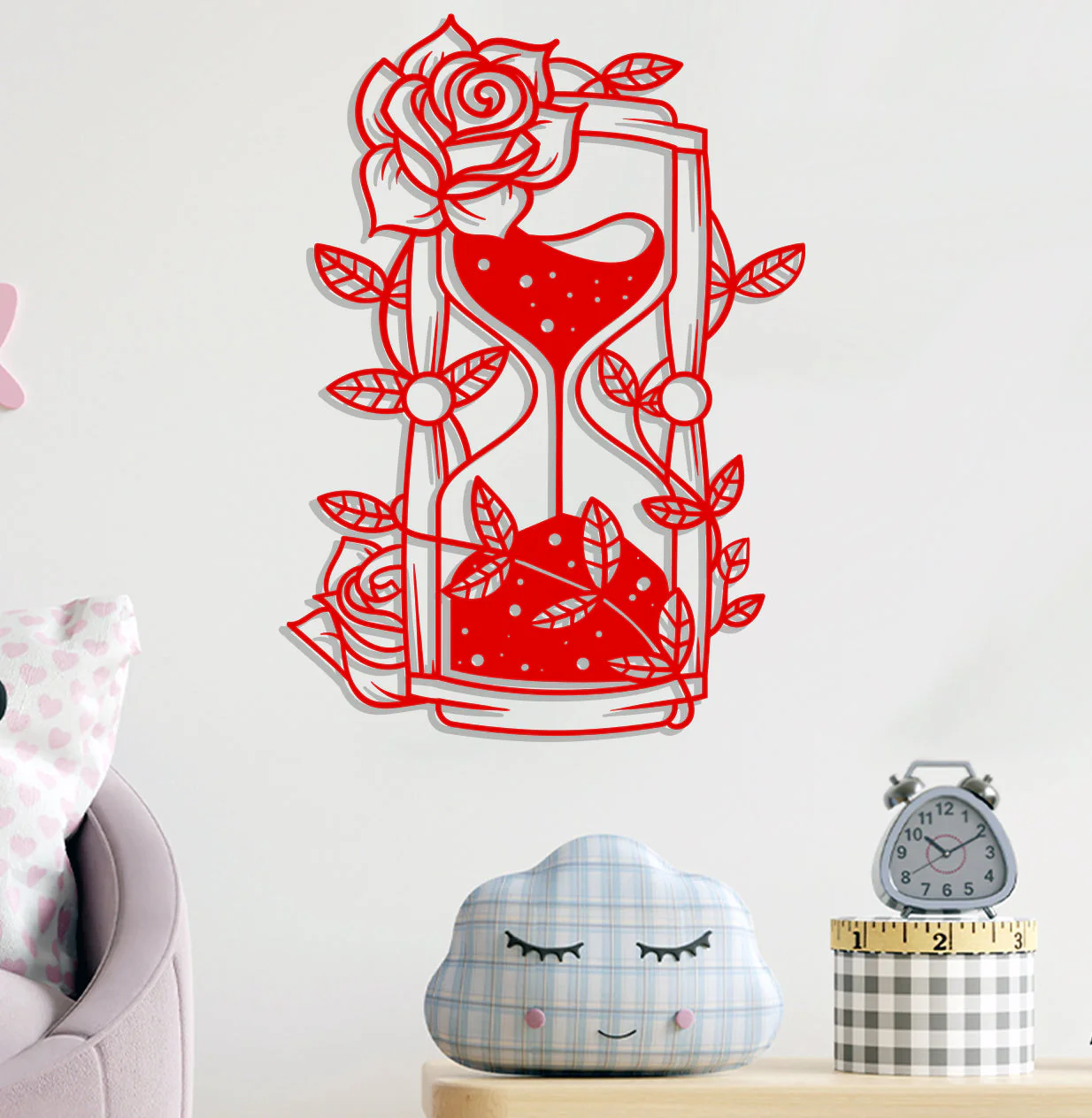 Hourglass w Rose Sign - Image 7