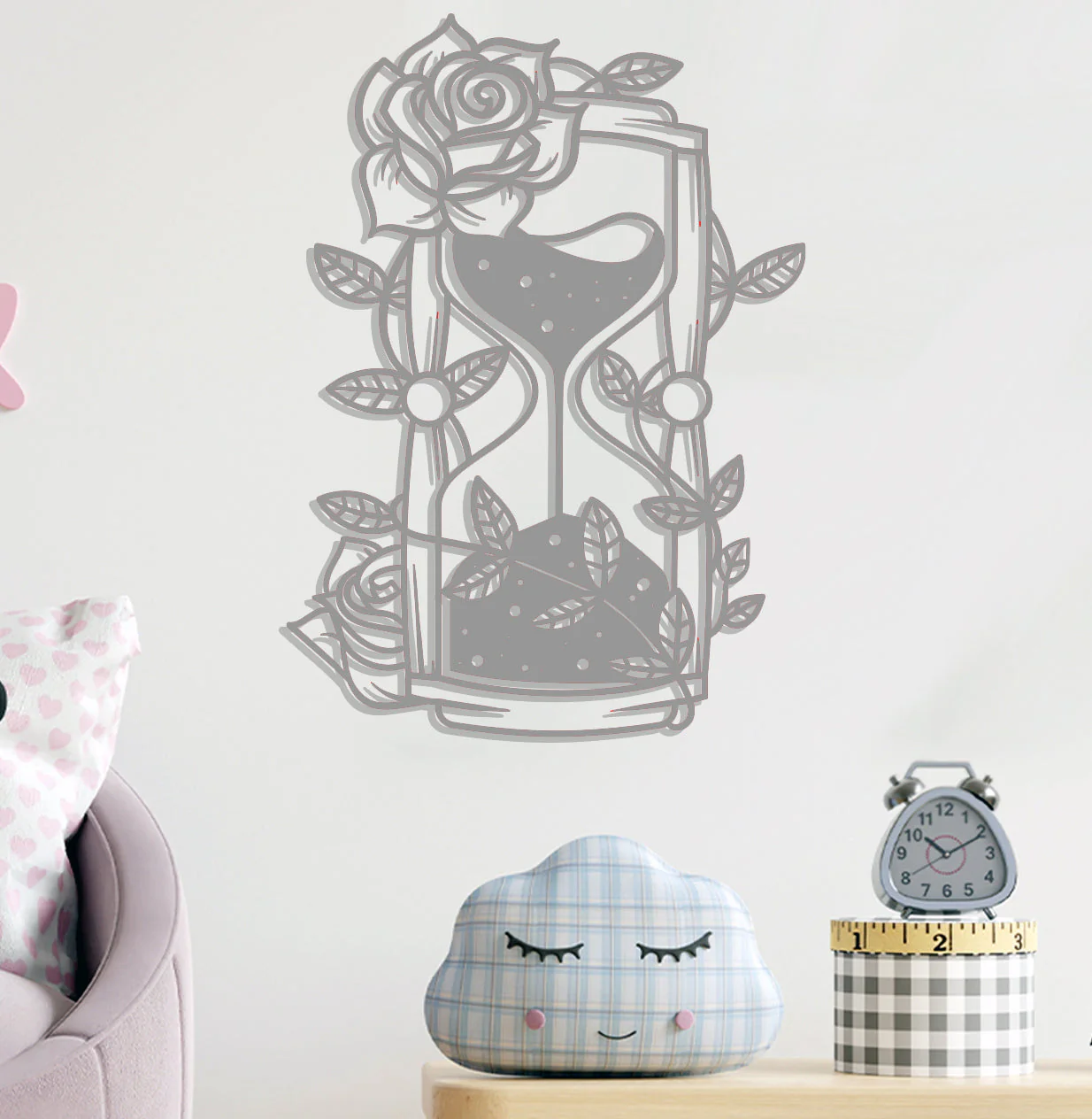Hourglass w Rose Sign - Image 8