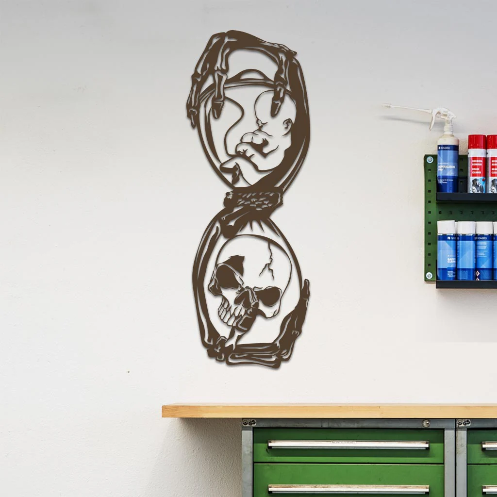 Hourglass with Skull Sign - Image 5