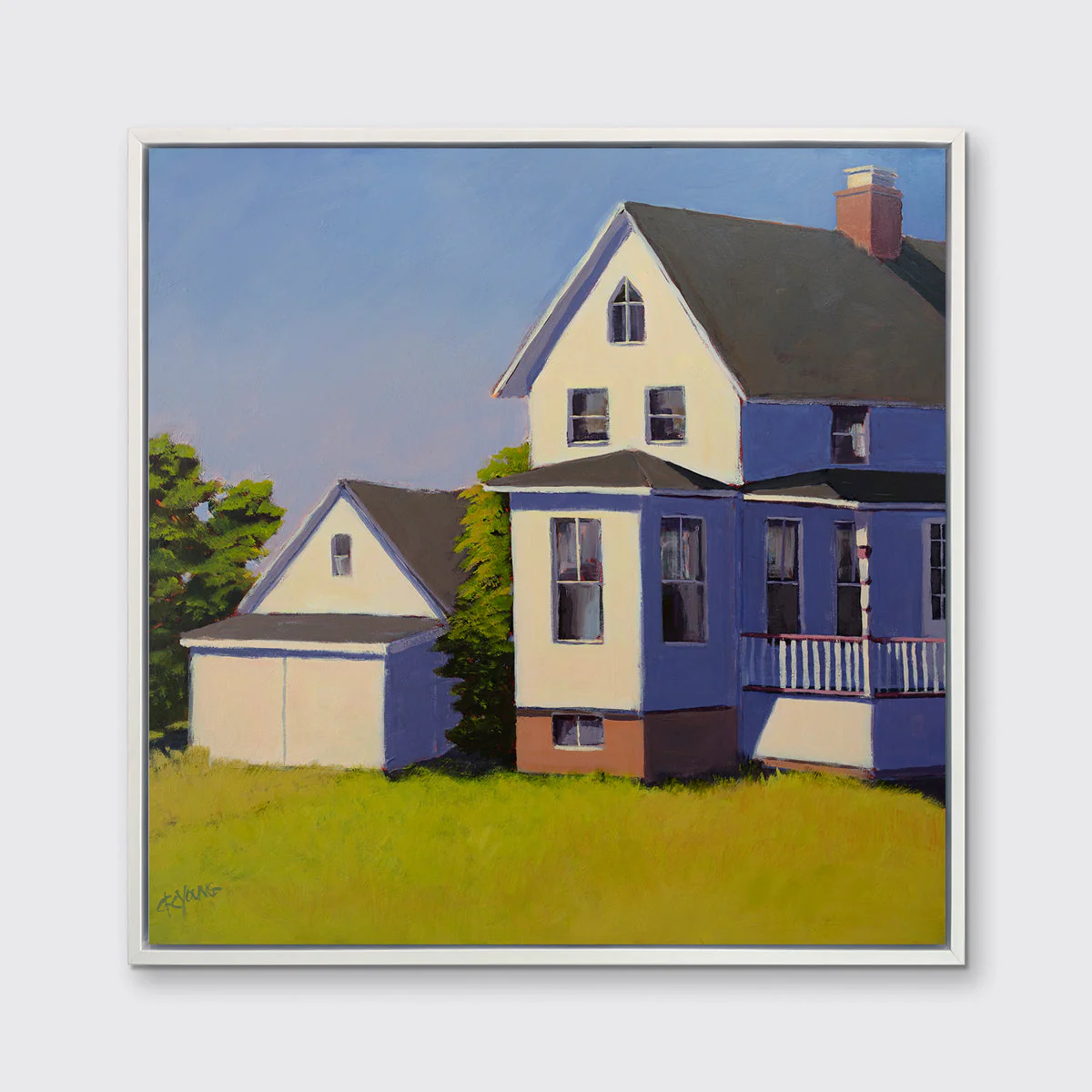 House by the Harbor - Open Edition Canvas Print - Image 3