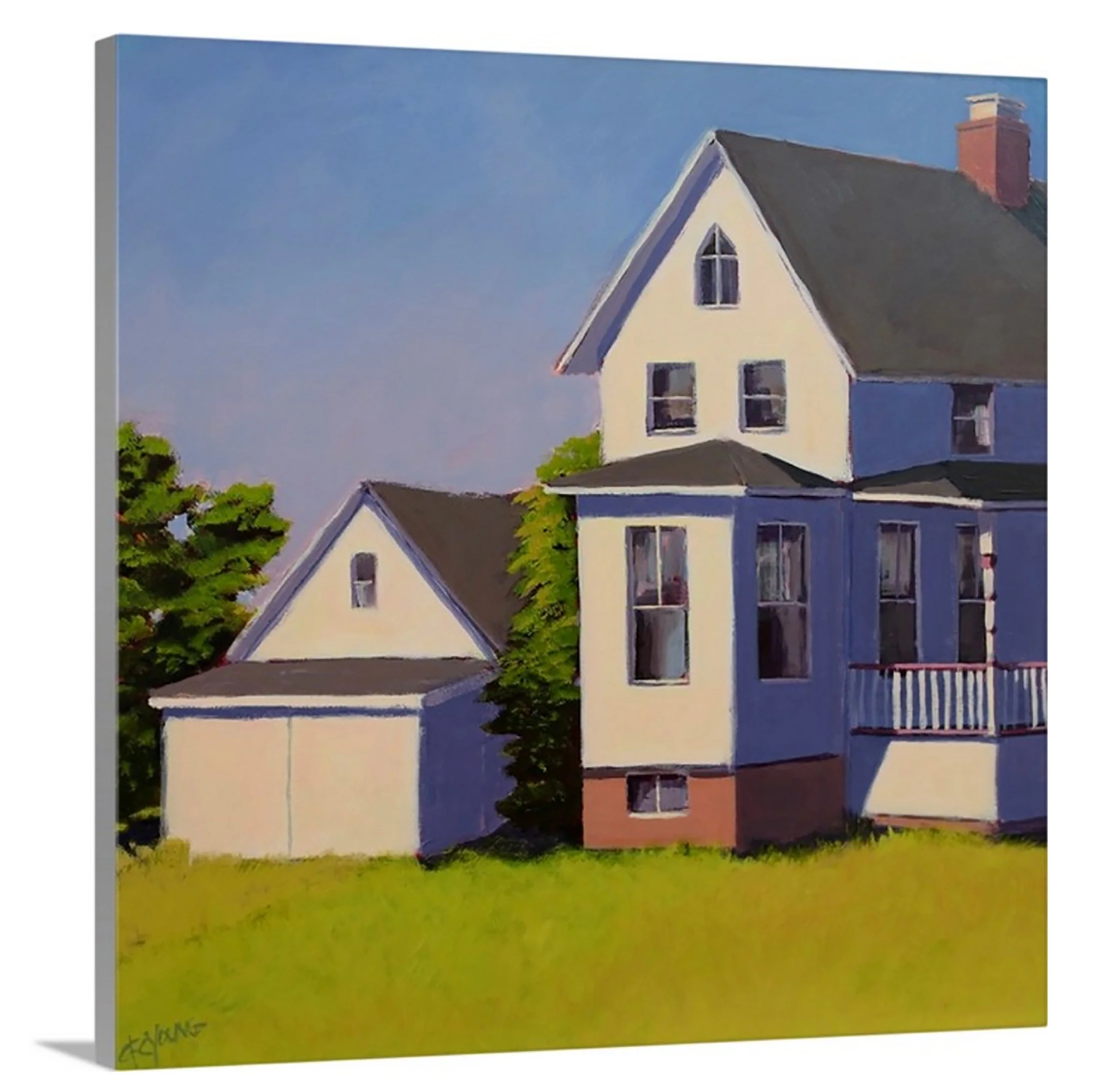 House by the Harbor - Open Edition Canvas Print - Image 5
