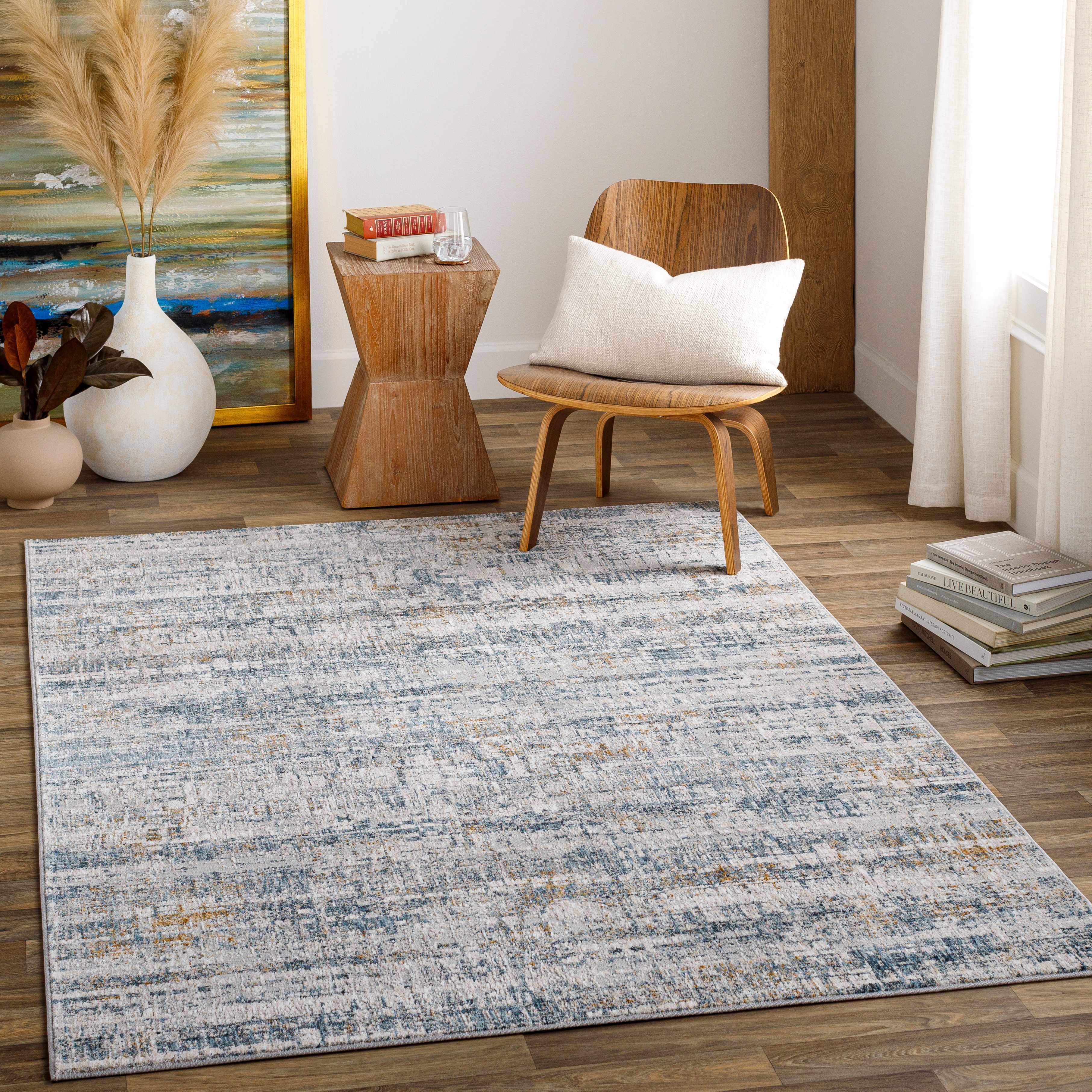 Hughesdale Distorted Lines Luxe Area Rug - Image 2