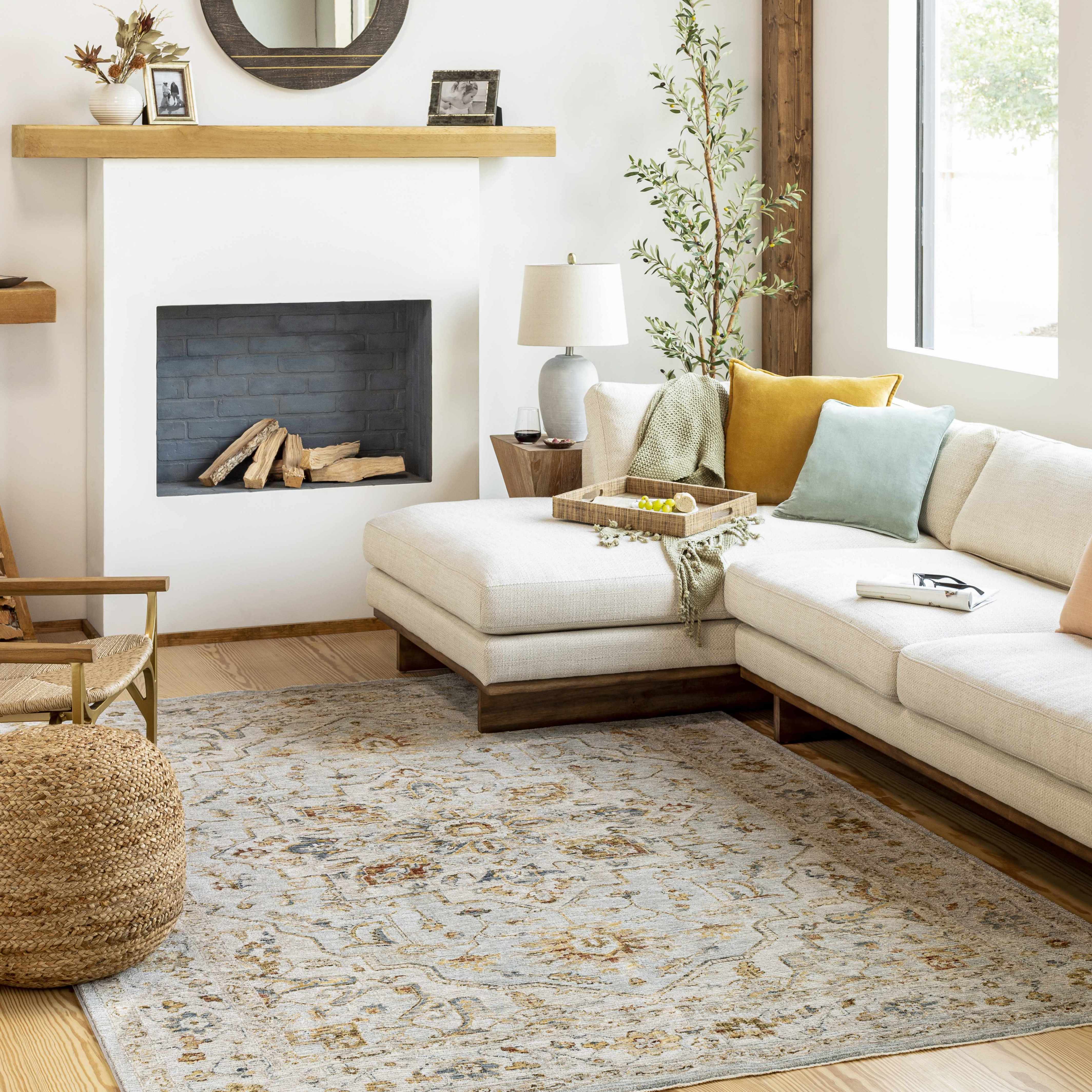 Huguley Floral Cream Luxe Rug - Image 2