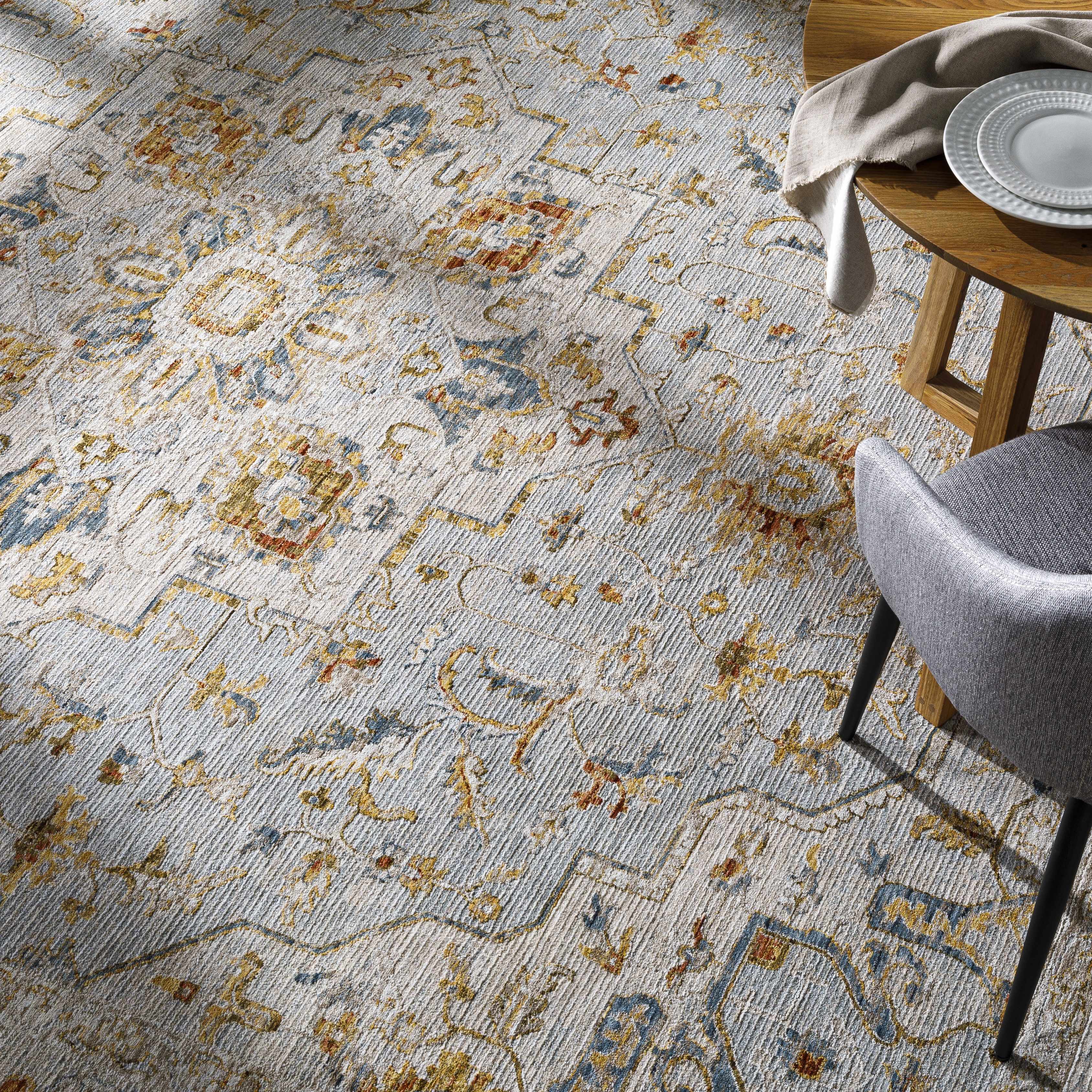 Huguley Floral Cream Luxe Rug - Image 4