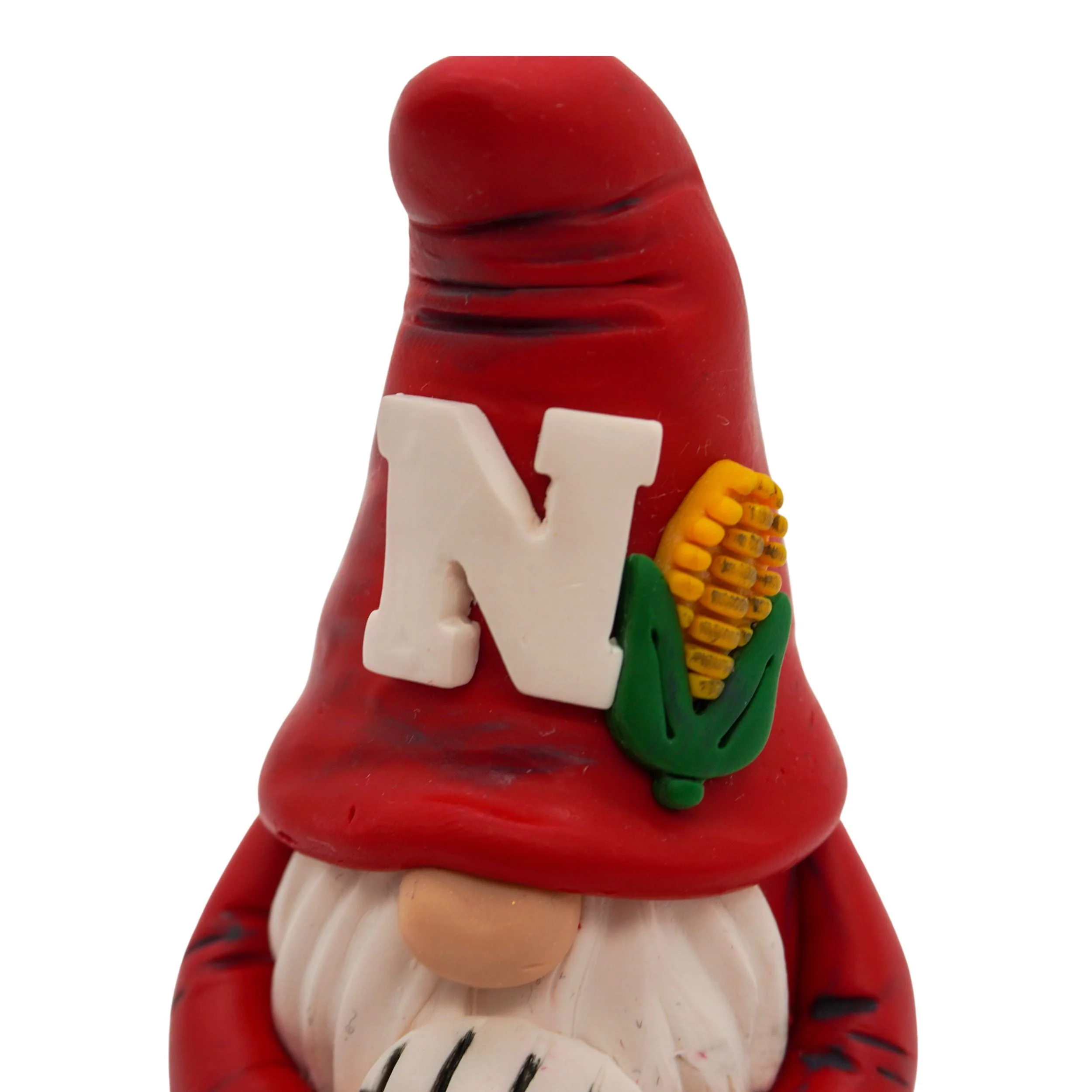 Husker Volleyball Gnome Figurine | Clay Art Originals - Image 2