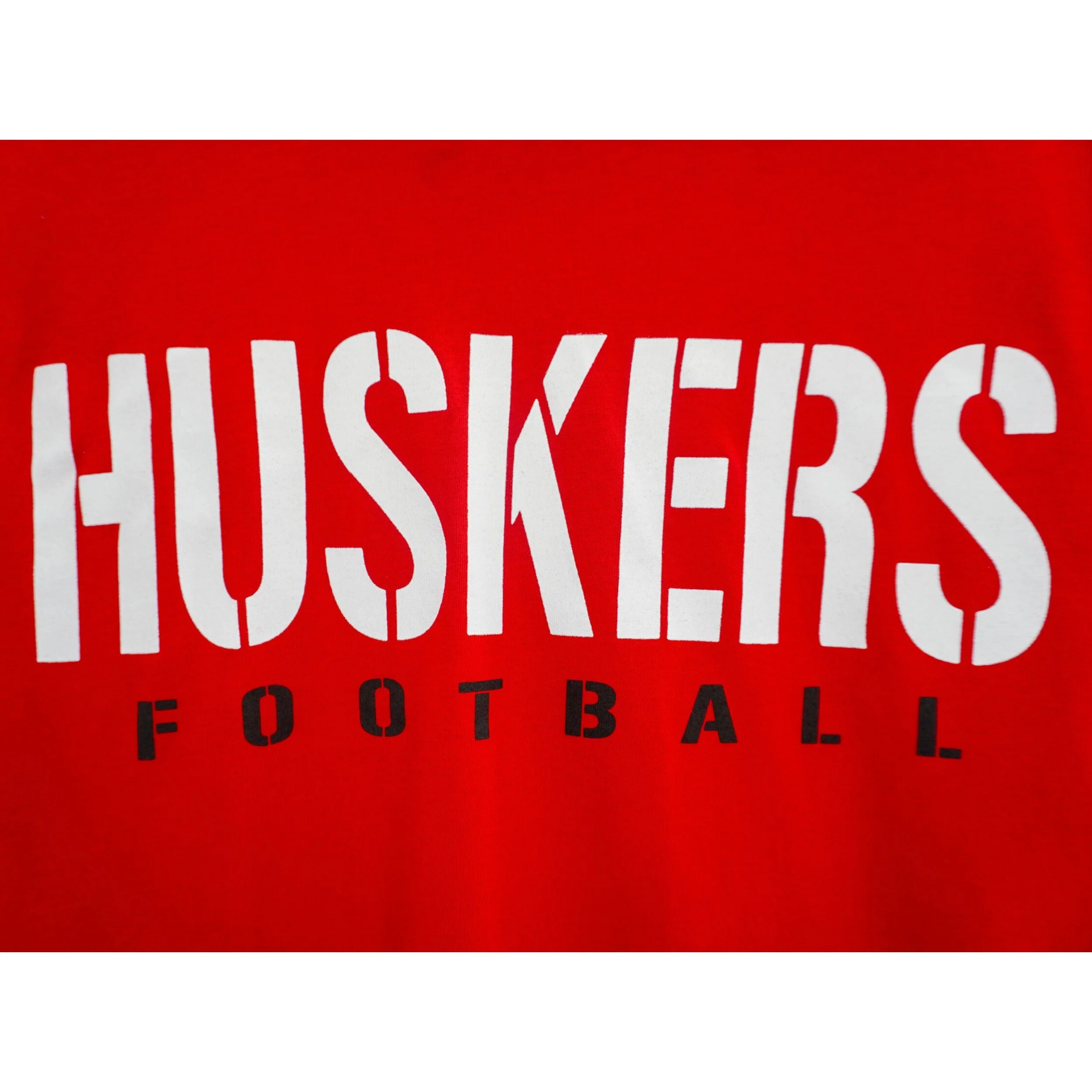 Huskers Football Unisex T-Shirt | Red | Multiple Sizes | Lou's Sporting Goods | 25N22DT104 - Image 4