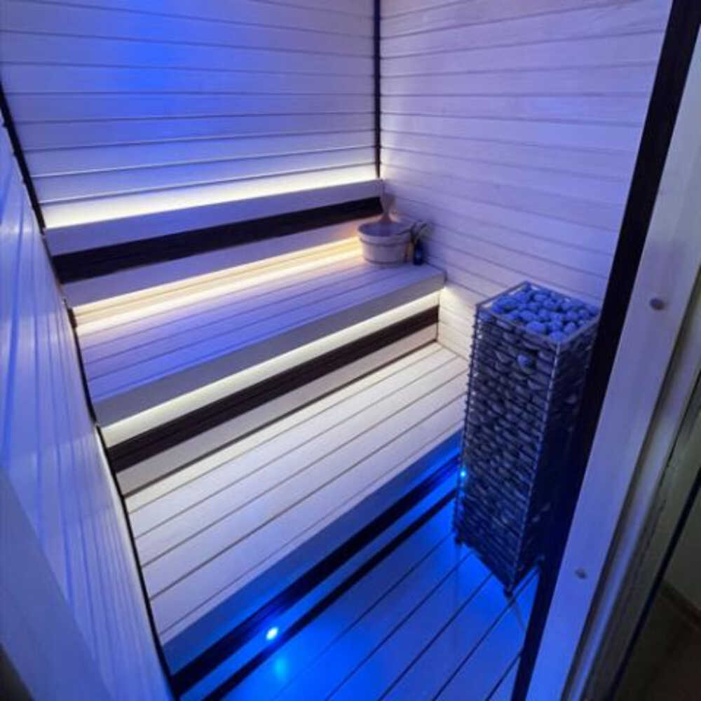 Huum Cliff Slim Electric Stainless Steel Sauna Heater With Digital Controller & Sauna Stones (SAK48752) - Image 7