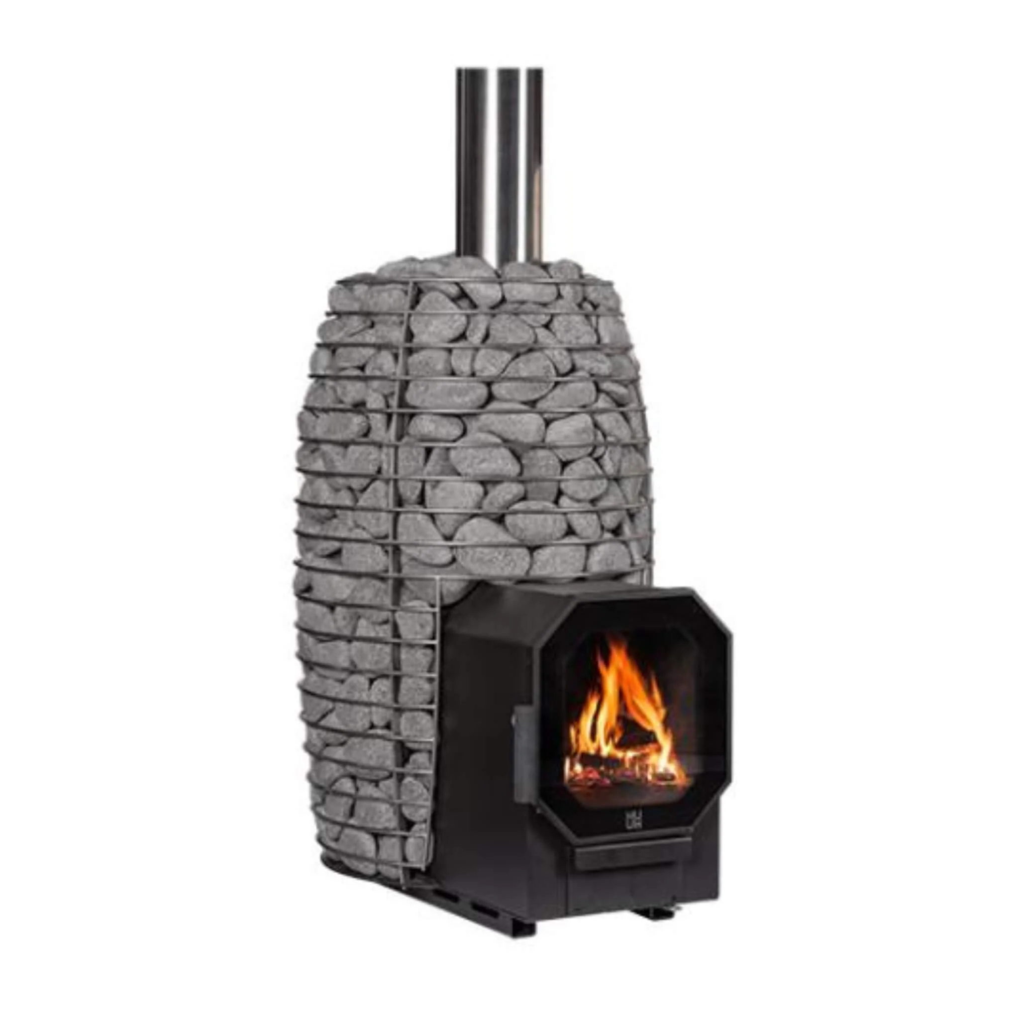 Huum Hive Flow LS 9.8KW Wood-Burning Sauna Stove With Firebox Extension & Sauna Stones [H1016012] (SAK53412) - Image 3