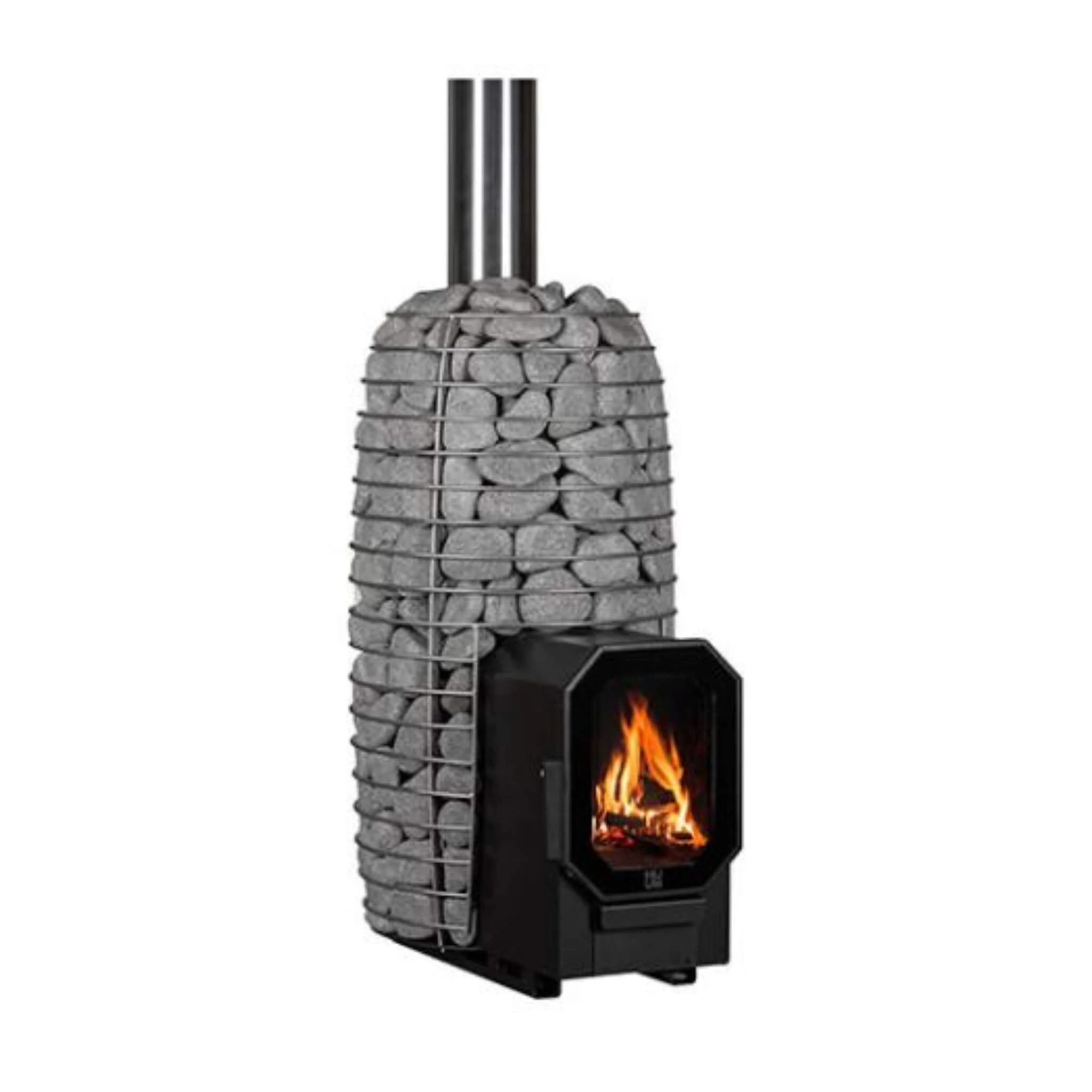 Huum Hive Flow Mini LS 8.5KW Wood-Burning Sauna Stove With Firebox Extension & Sauna Stones [H1018012] (SAK60257) - Image 3