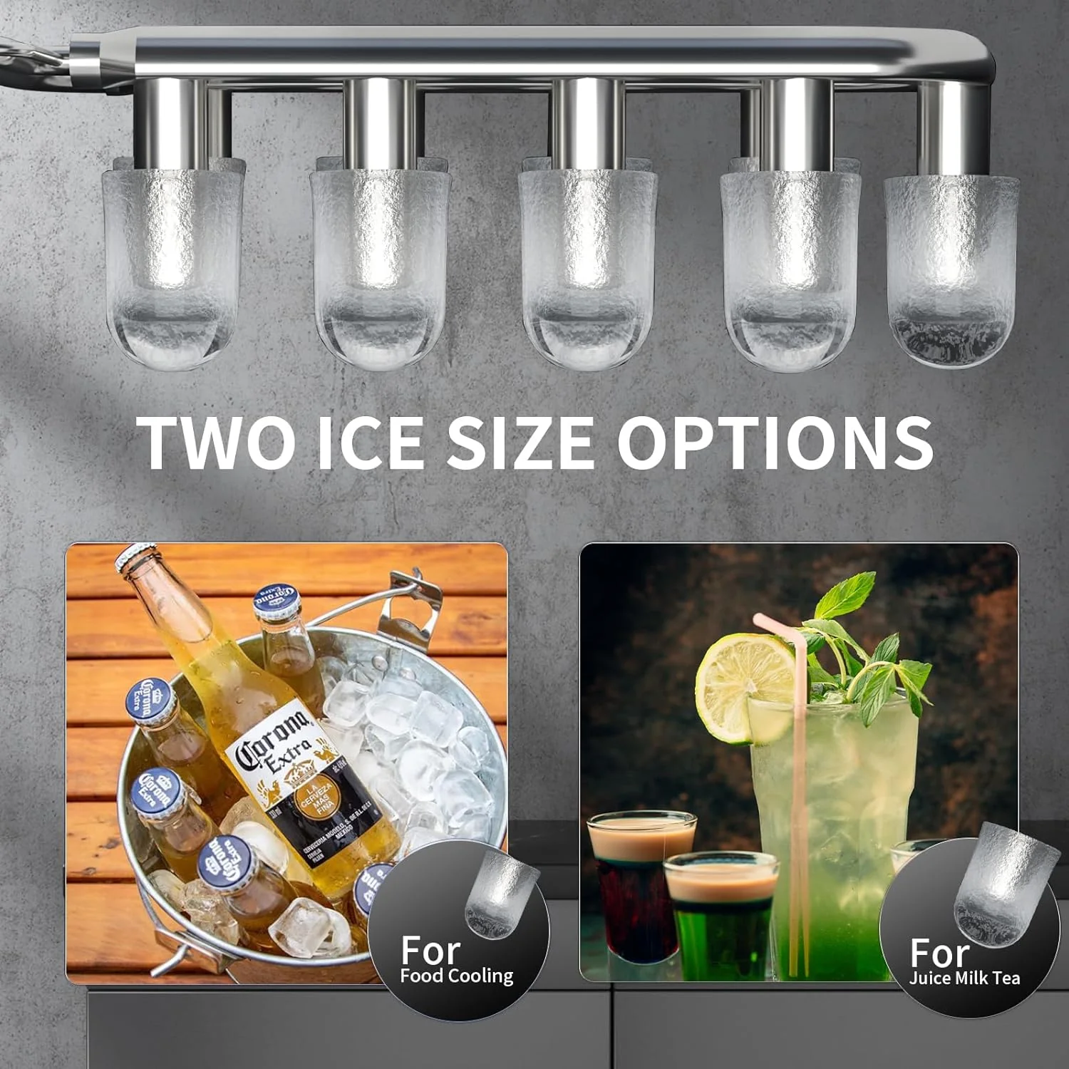 Ice Makers Countertop,26.5Lbs/24H,Self-Cleaning Portable Ice Maker Machine with HandleZ4701 - Image 15