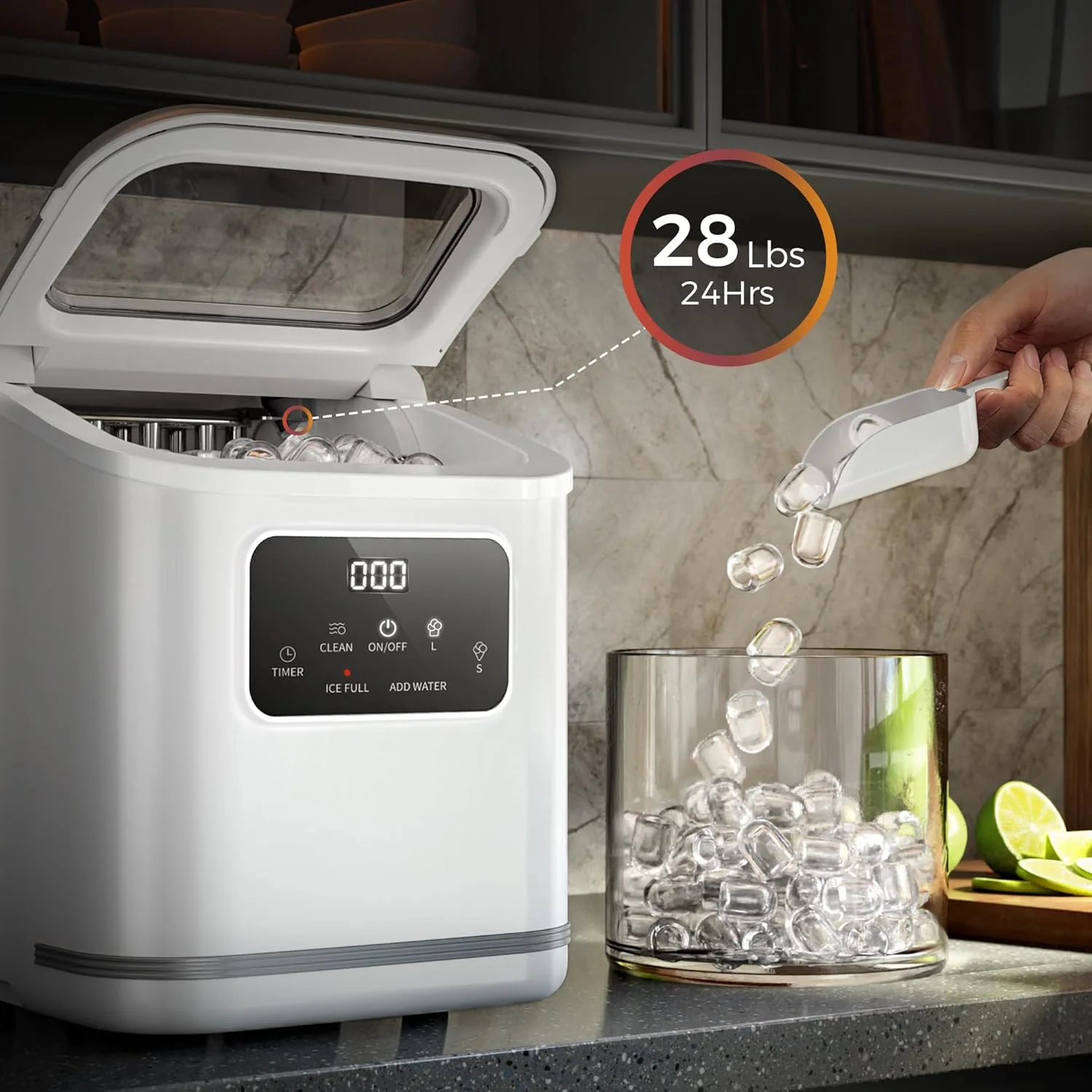 Ice Makers Countertop with LED Screen Control Panel  Z5812KH - Image 10