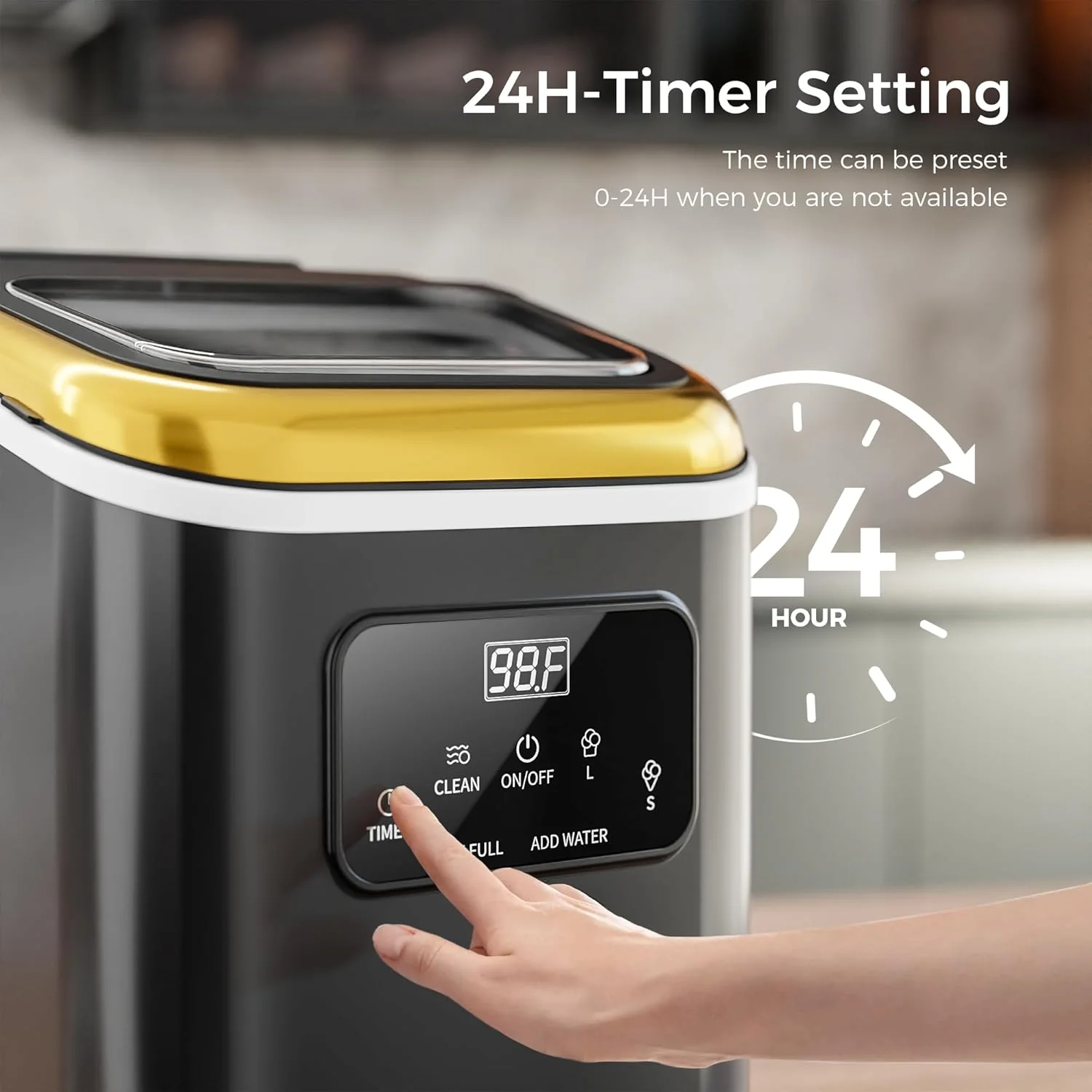 Ice Makers Countertop with LED Screen Control Panel  Z5812KH - Image 3