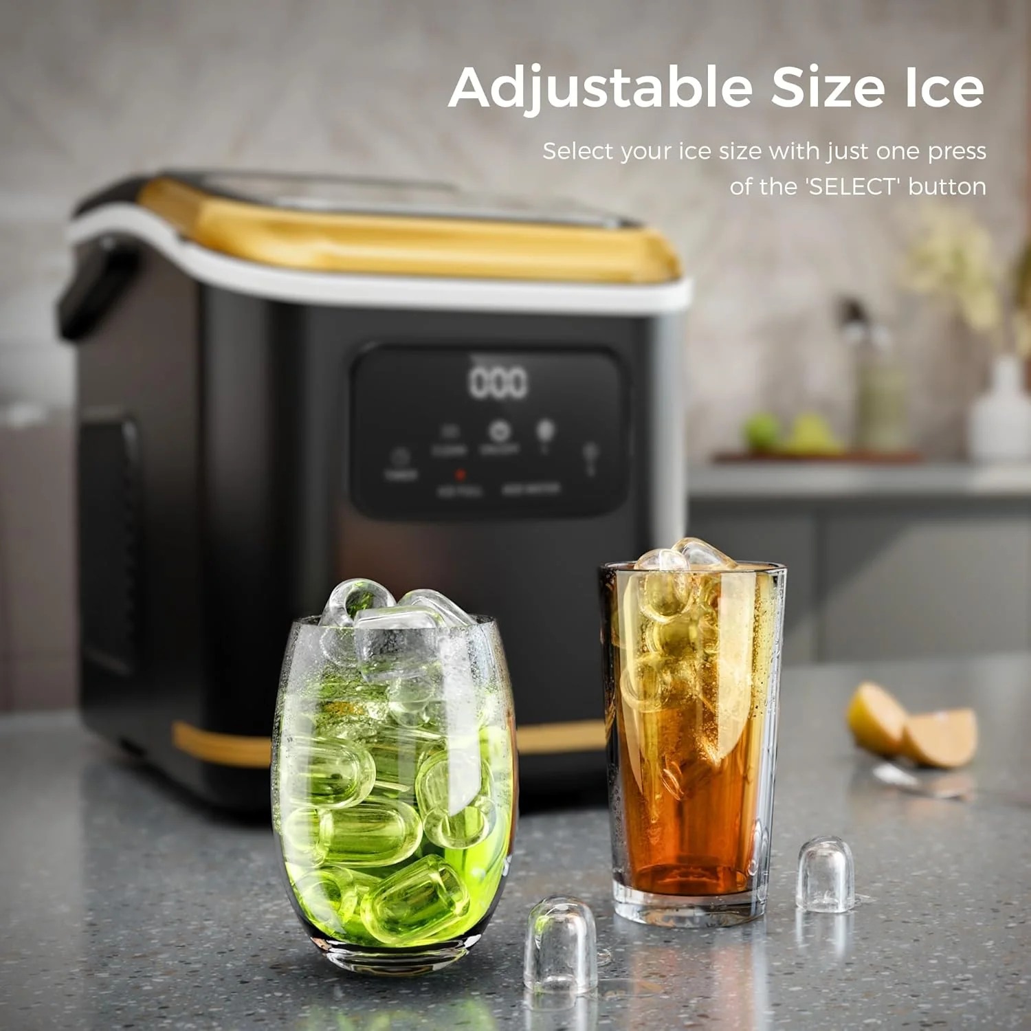 Ice Makers Countertop with LED Screen Control Panel  Z5812KH - Image 4