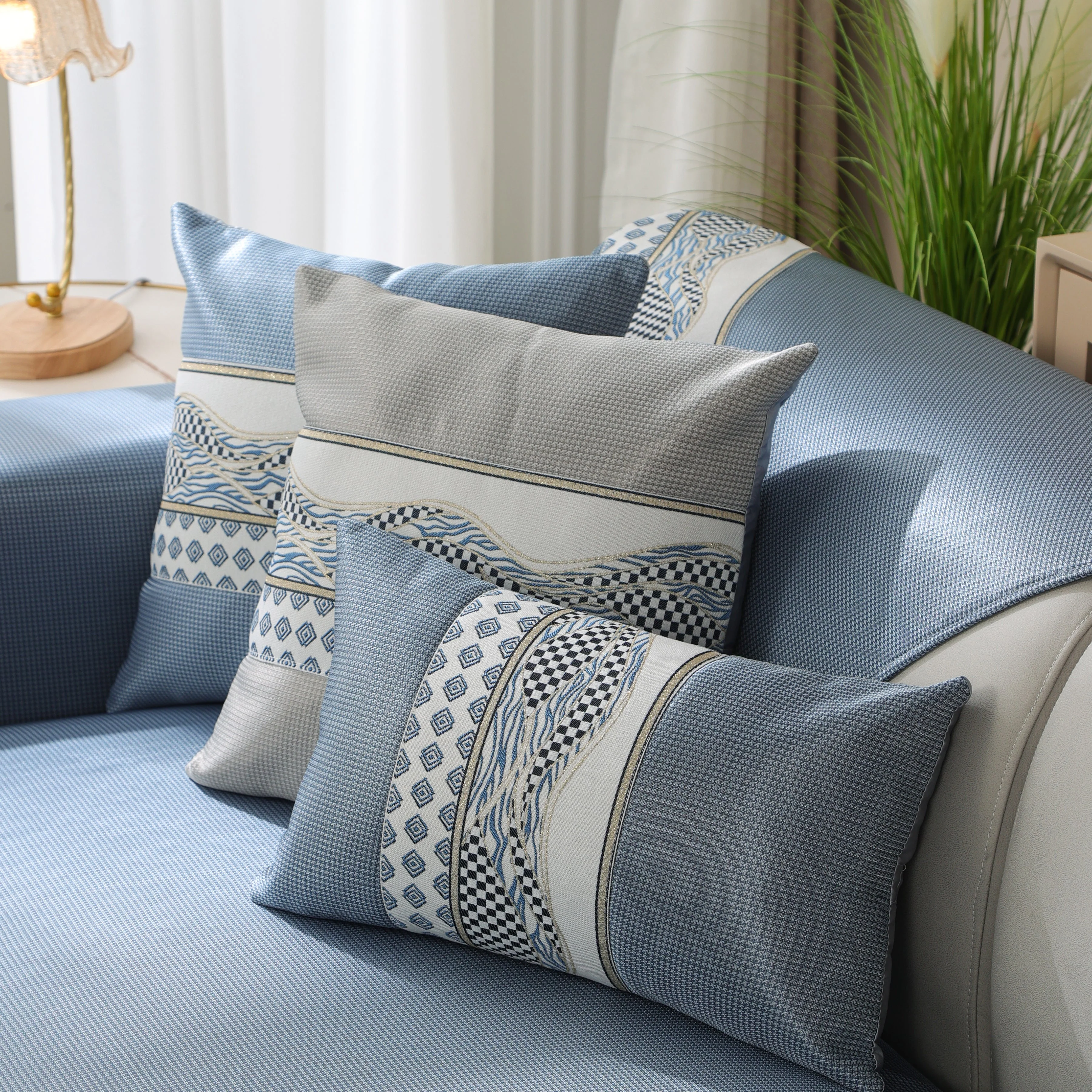 Ice Silk Sofa Cover Non-Slip Slipcover Sofa Cushion Covers Couch Protector for Pets - Image 23