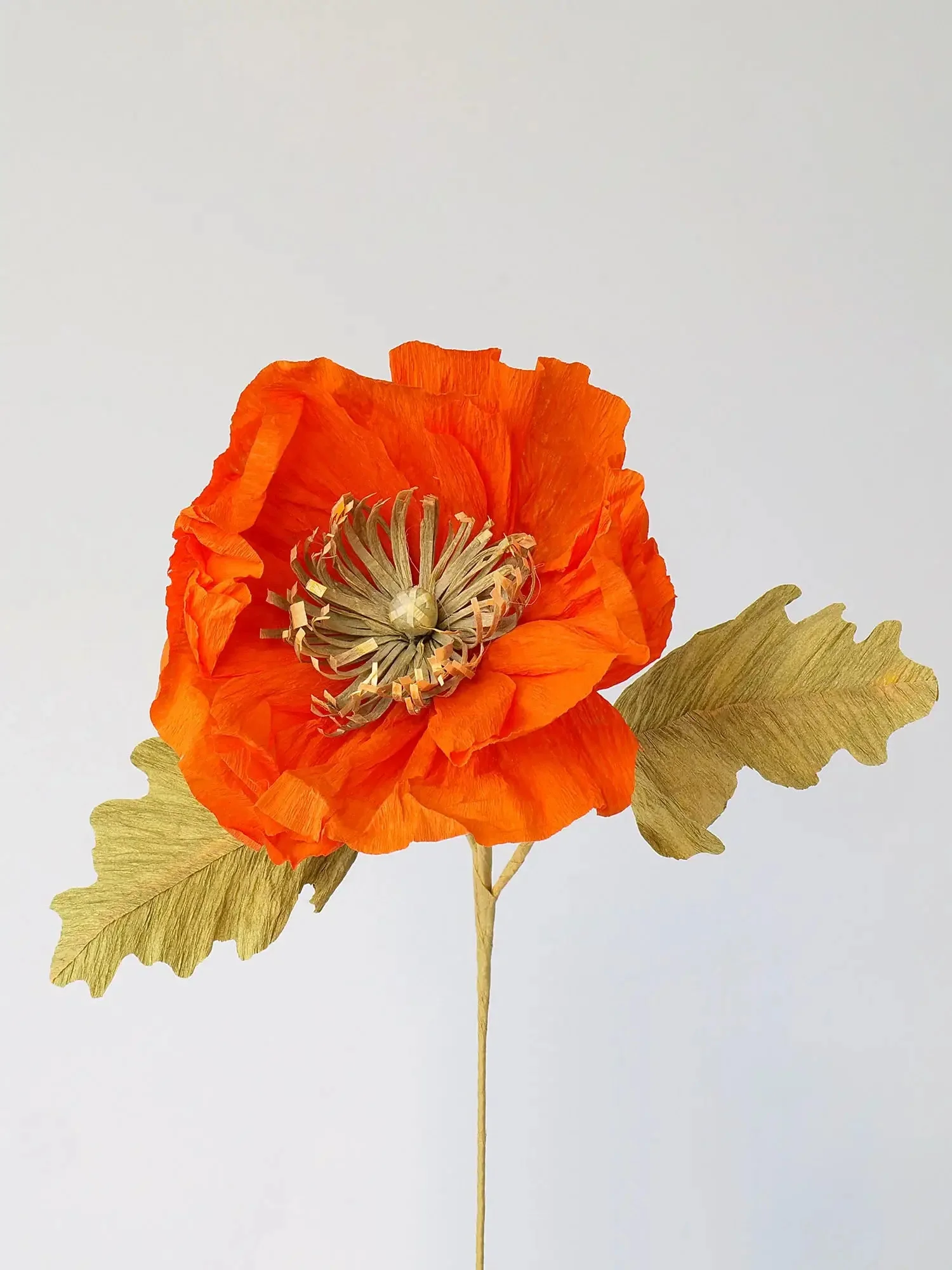 Icelandic Poppy Single Stem | Handcrafted Paper Flower - Image 4