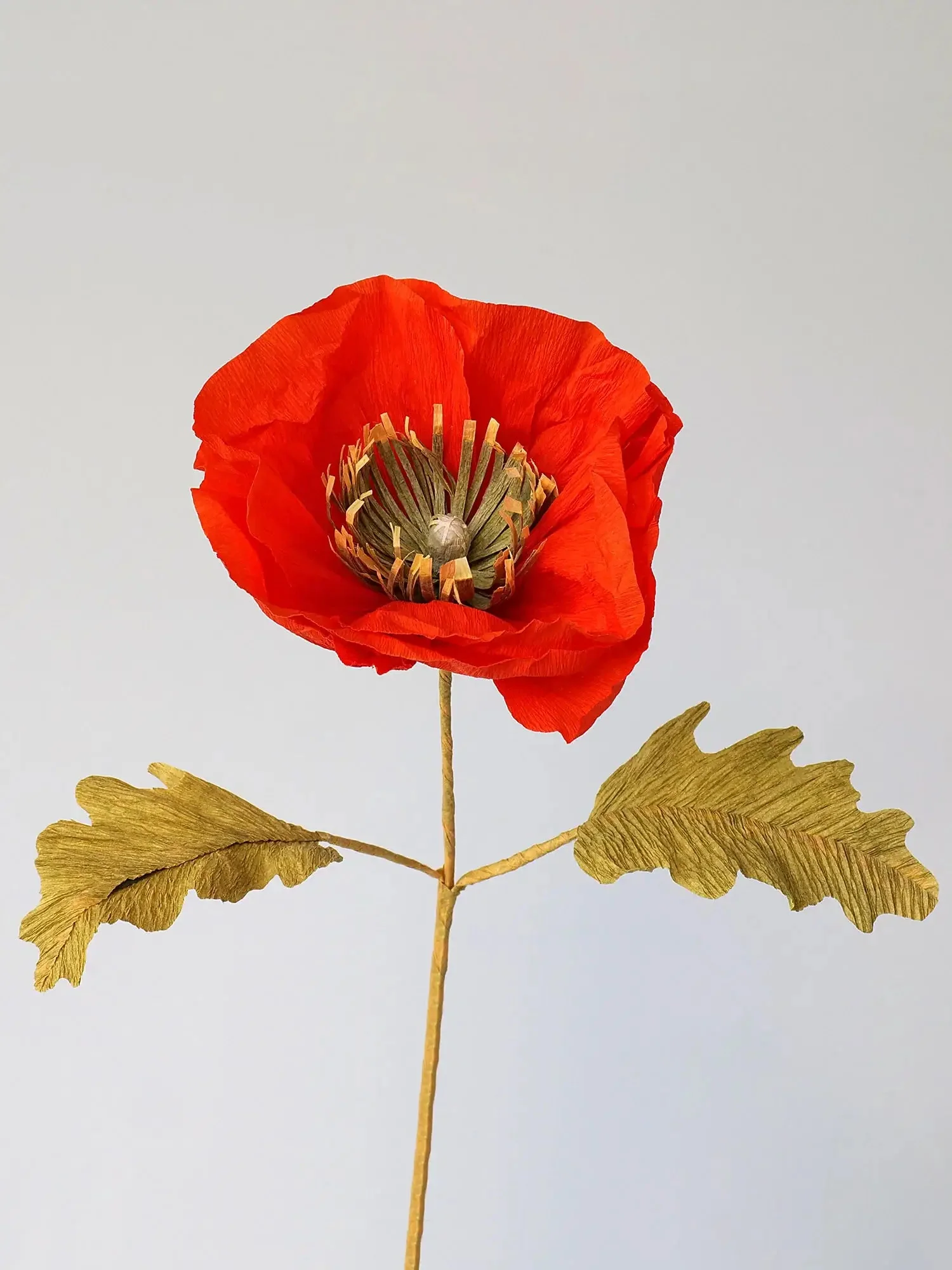 Icelandic Poppy Single Stem | Handcrafted Paper Flower - Image 5