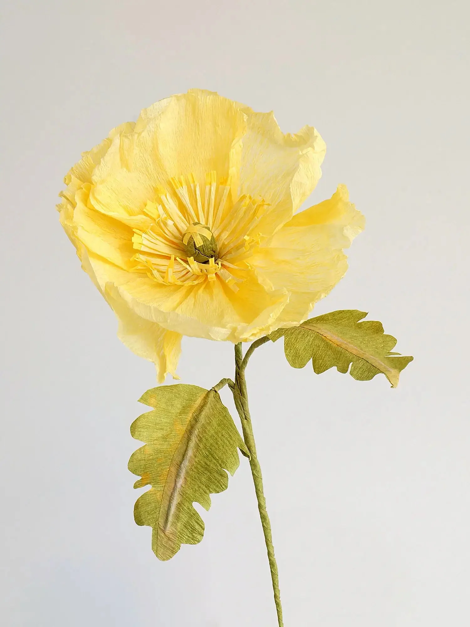 Icelandic Poppy Single Stem | Handcrafted Paper Flower - Image 6