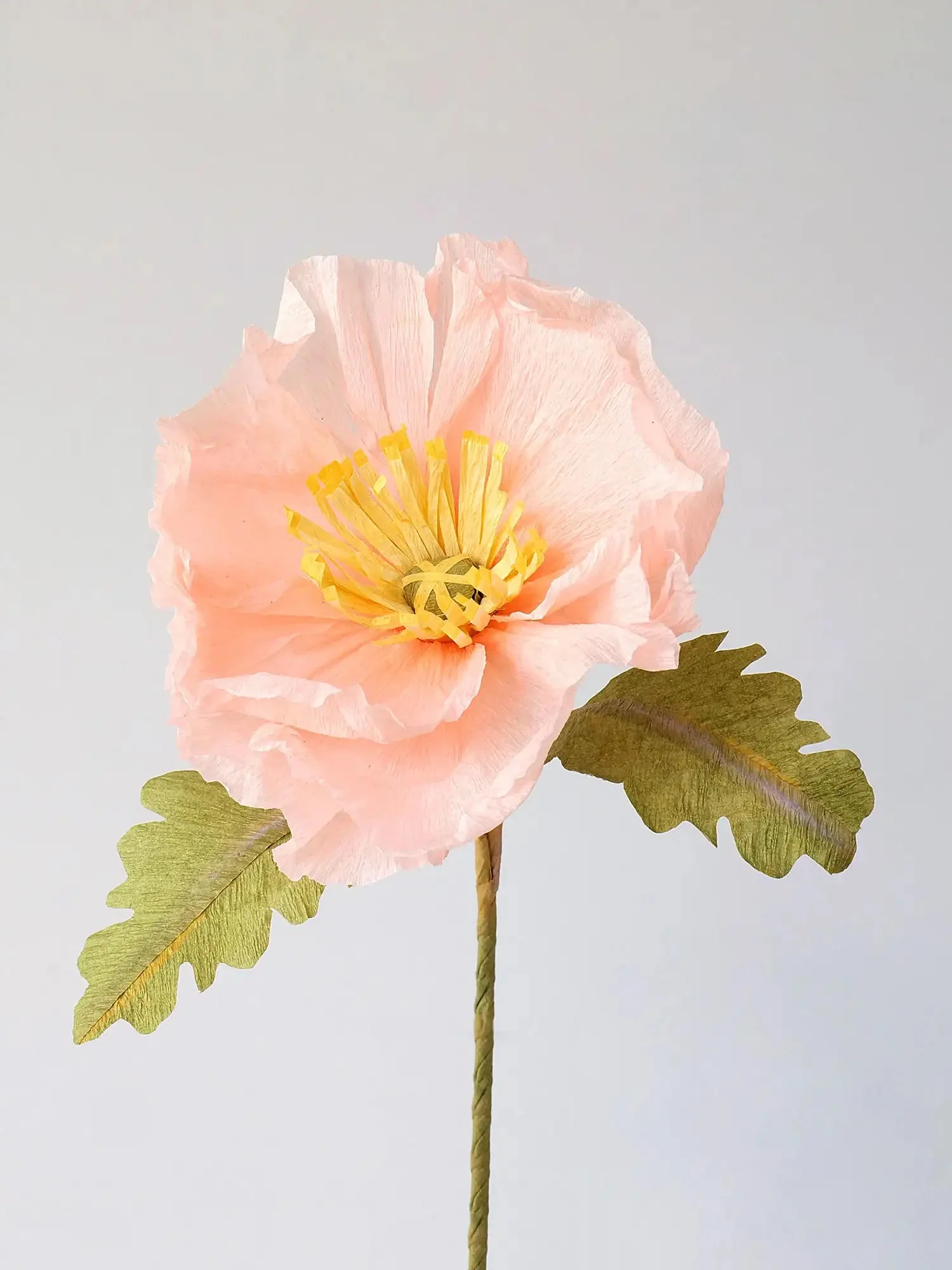 Icelandic Poppy Single Stem | Handcrafted Paper Flower - Image 7