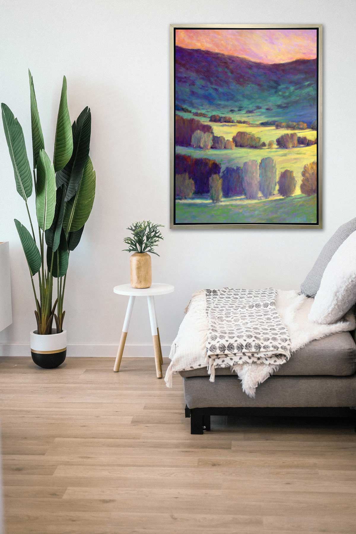 Illuminated Greens - Open Edition Canvas Print - Image 2