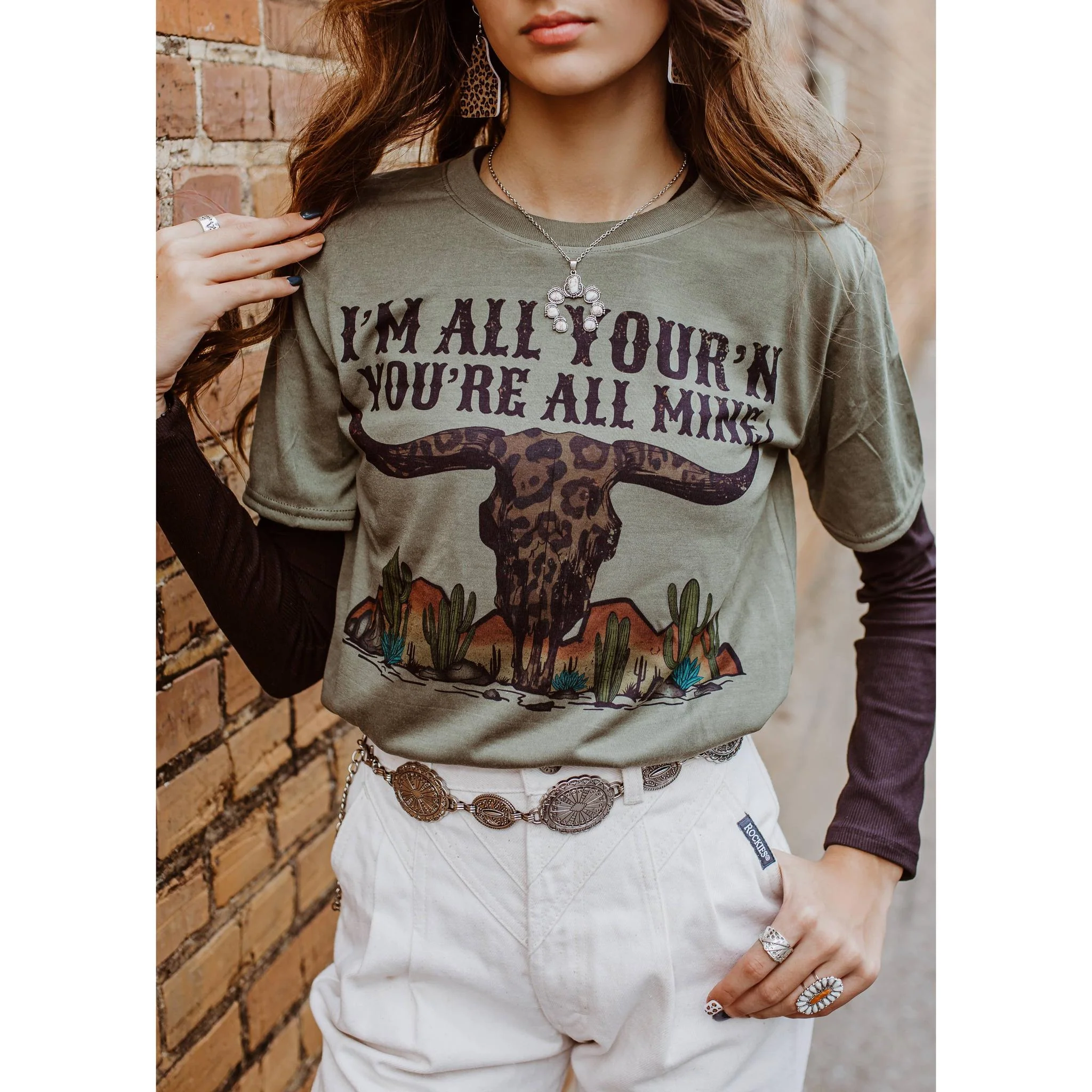 I'm All Your'n You're All Mine Cowboy Western Tee [Available in Medium and Large Only] - Image 4