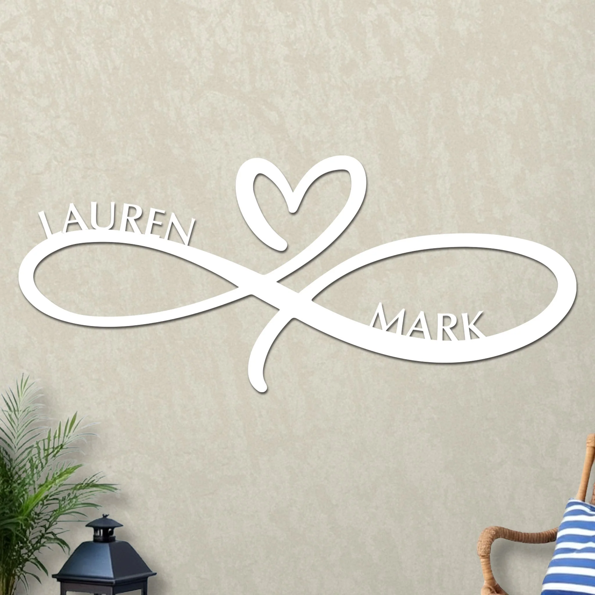 Infinity Heart Wedding Sign - Image 2