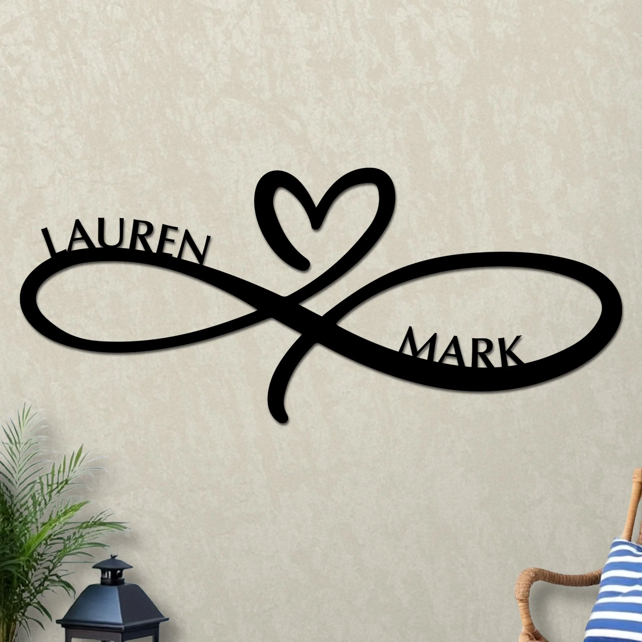 Infinity Heart Wedding Sign - Image 3