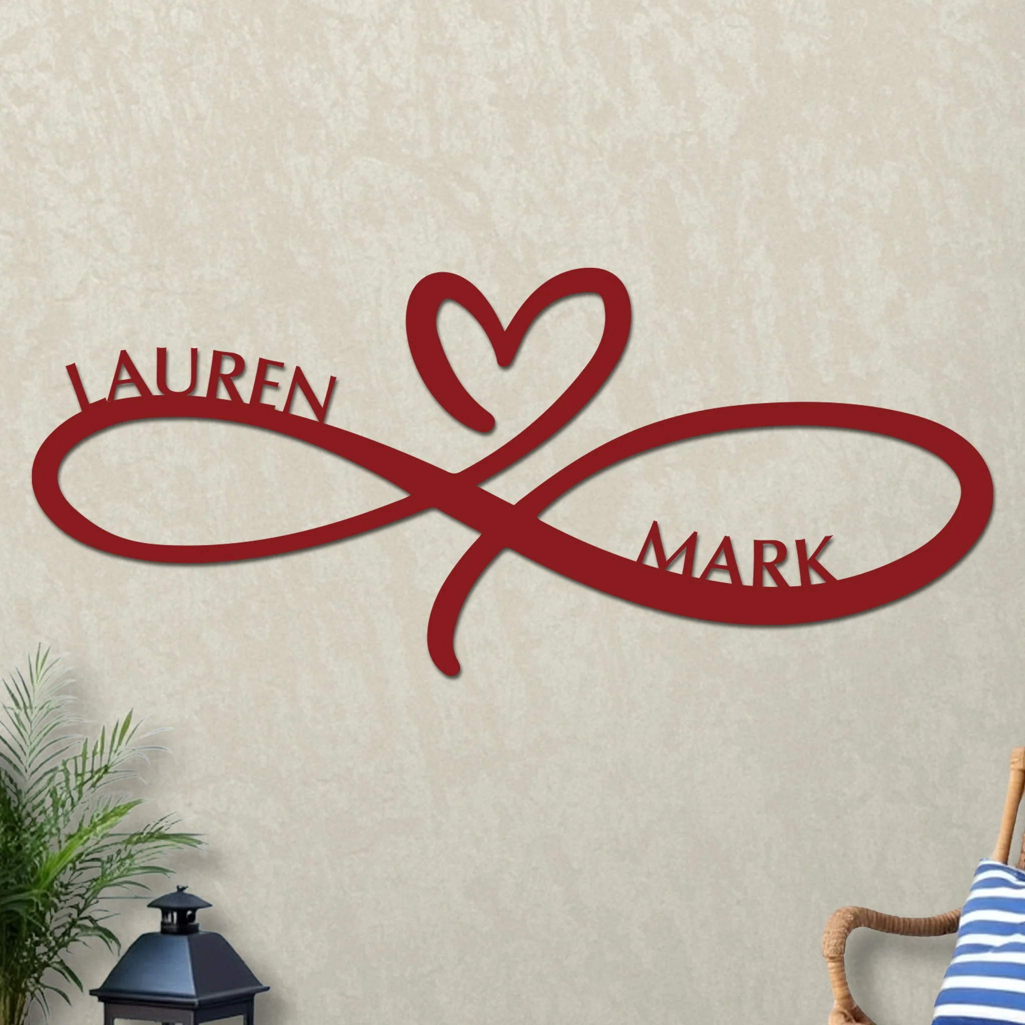 Infinity Heart Wedding Sign - Image 9