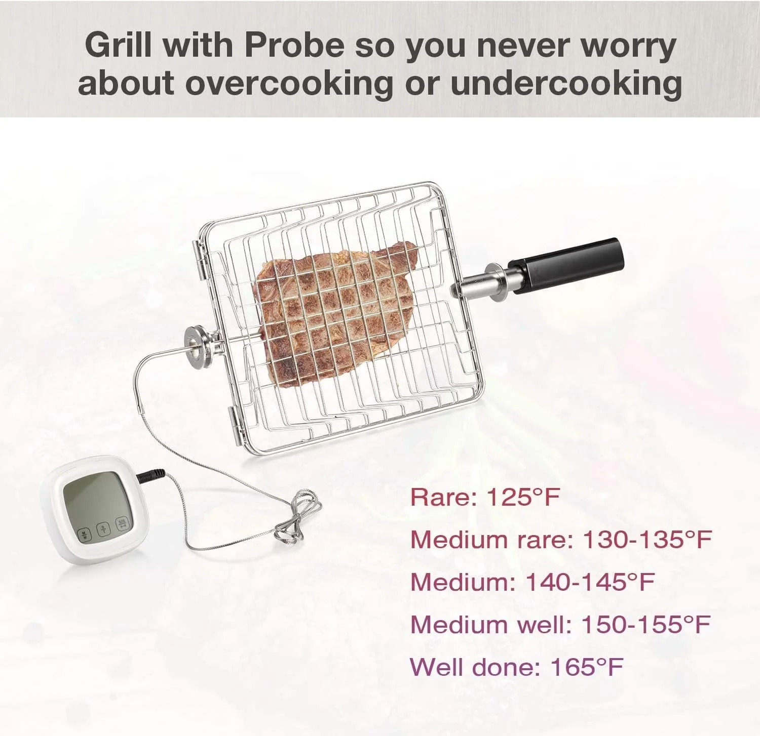 Infrared Propane Gas Grill Tabletop, Stainless Steel Small Barbecue Grill GB5916 - Image 3