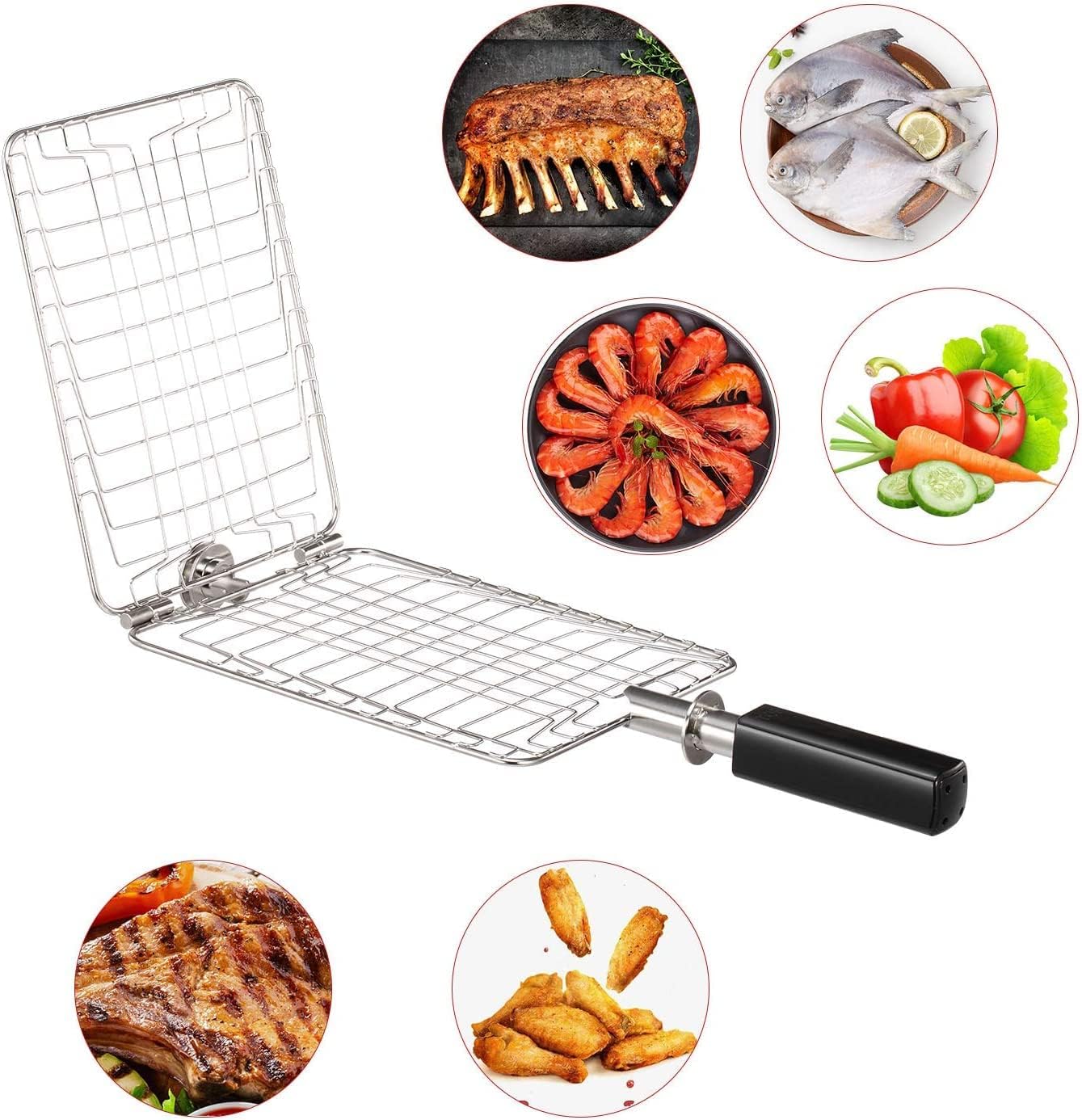 Infrared Propane Gas Grill Tabletop, Stainless Steel Small Barbecue Grill GB5916 - Image 5