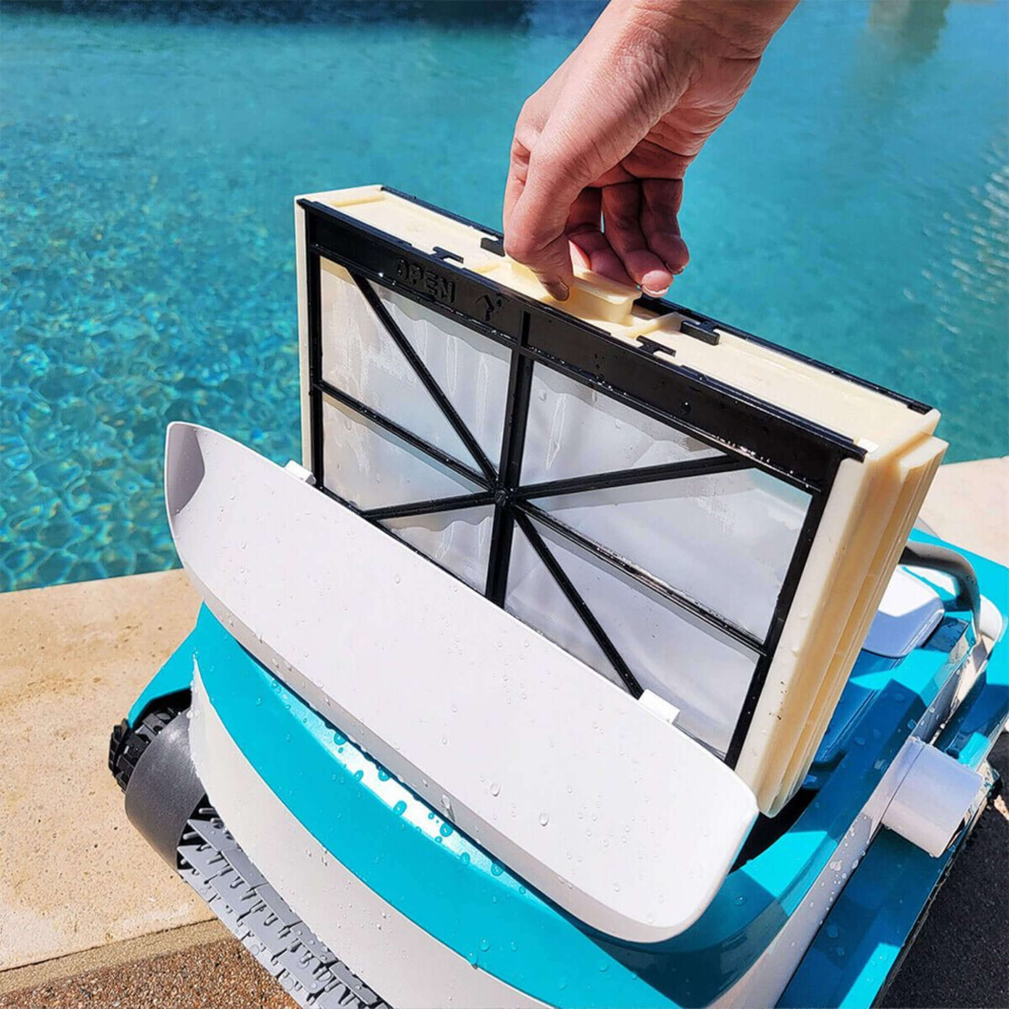 Inground Automatic Dual Scrub Robotic Pool Vacuum Cleaner, 150W (SAK51836) - Image 7