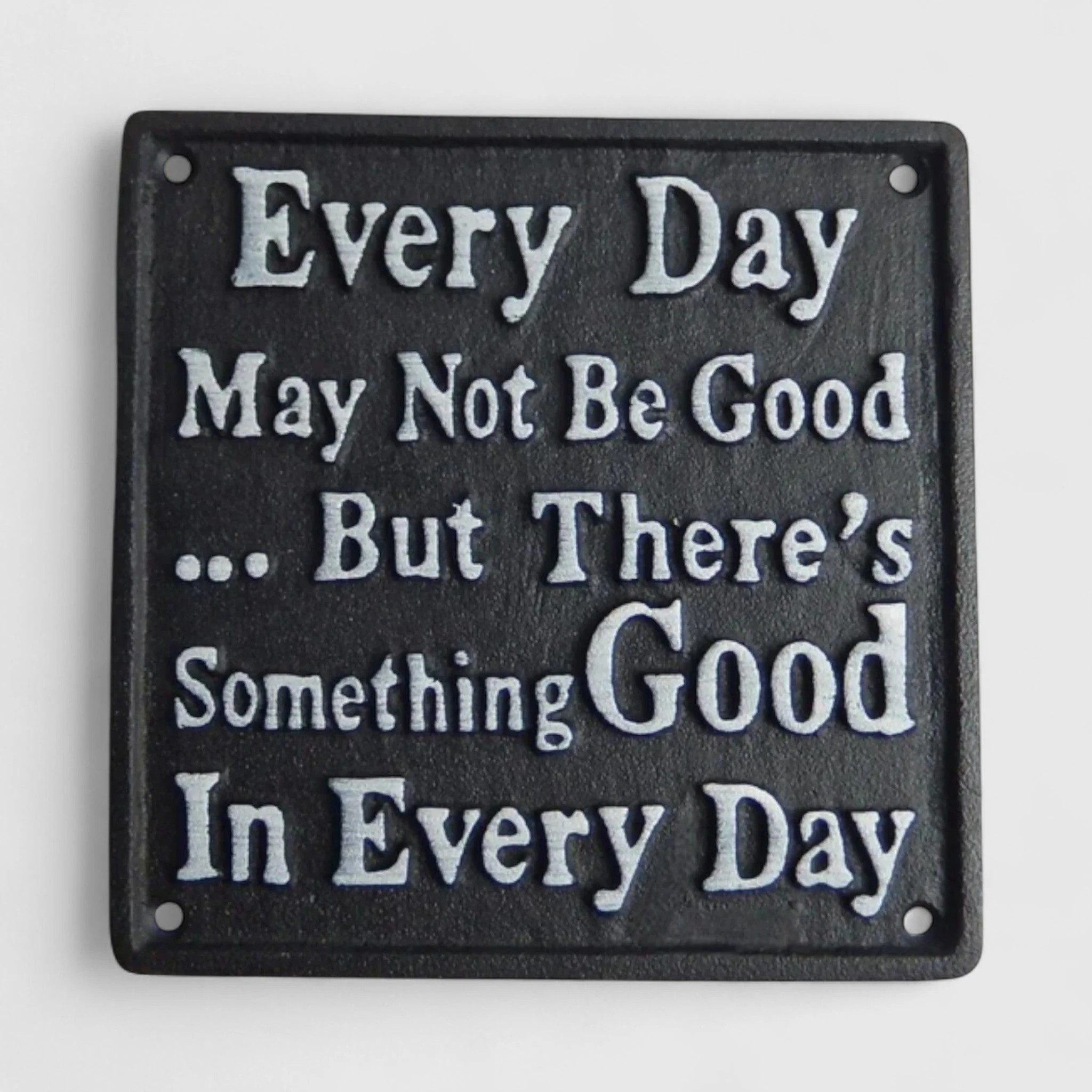 Inspirational Cast Iron Plaque, Uplifting Home Decor - Image 2