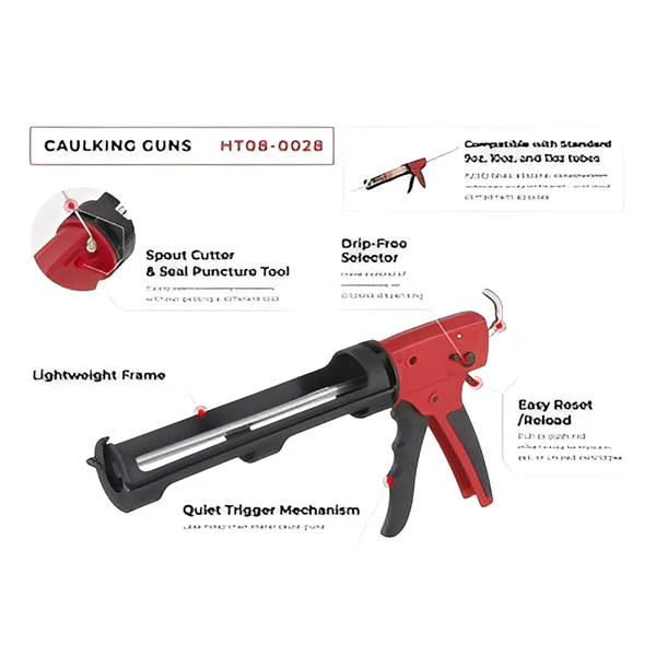 Intertool Caulking Gun - Drip to Drip-FreeSwitch, Puncture Needle & Cradle Handle - Image 2