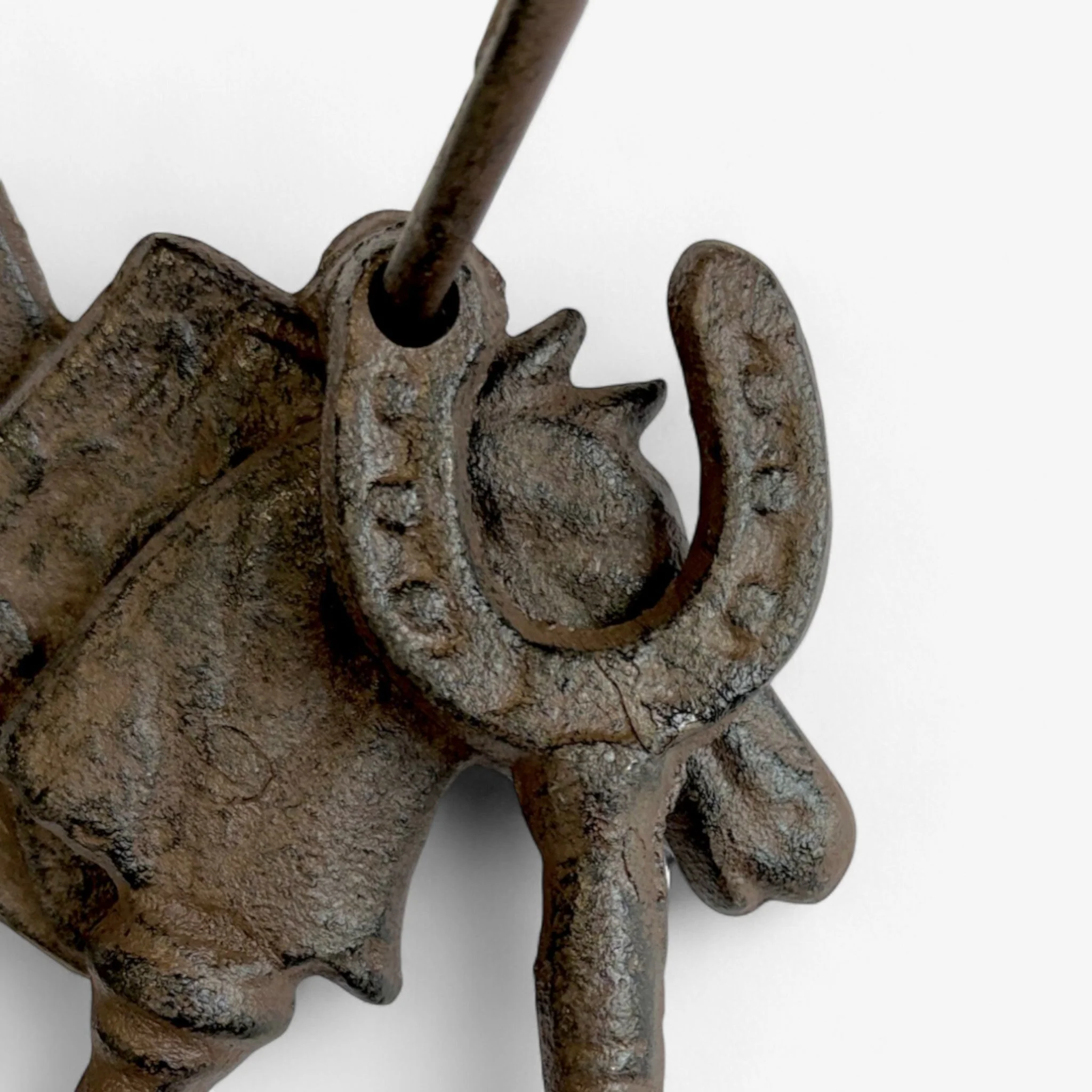 Antique Key Set with Ring, Rustic Cast Iron Home Decor Accents - Image 2