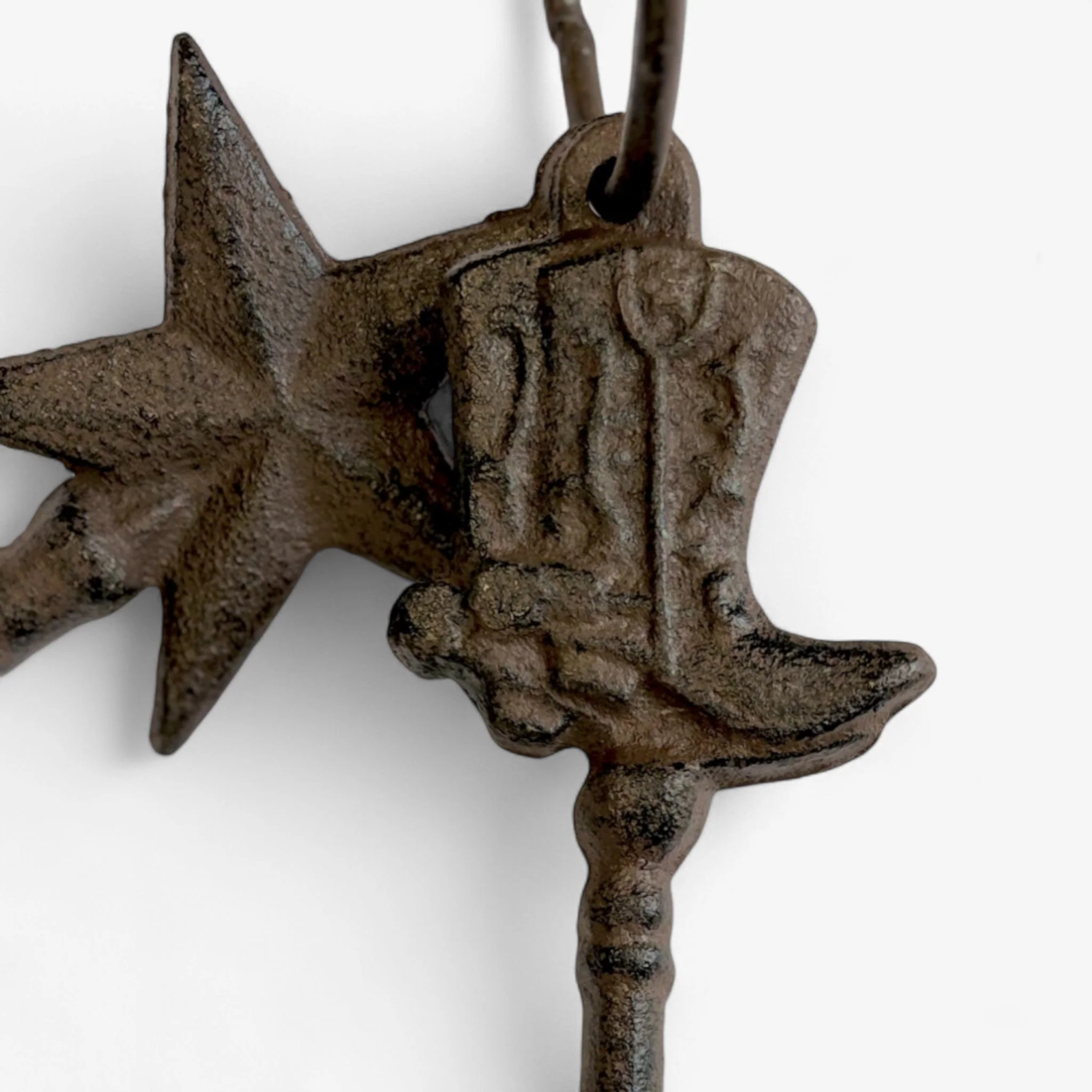 Antique Key Set with Ring, Rustic Cast Iron Home Decor Accents - Image 4