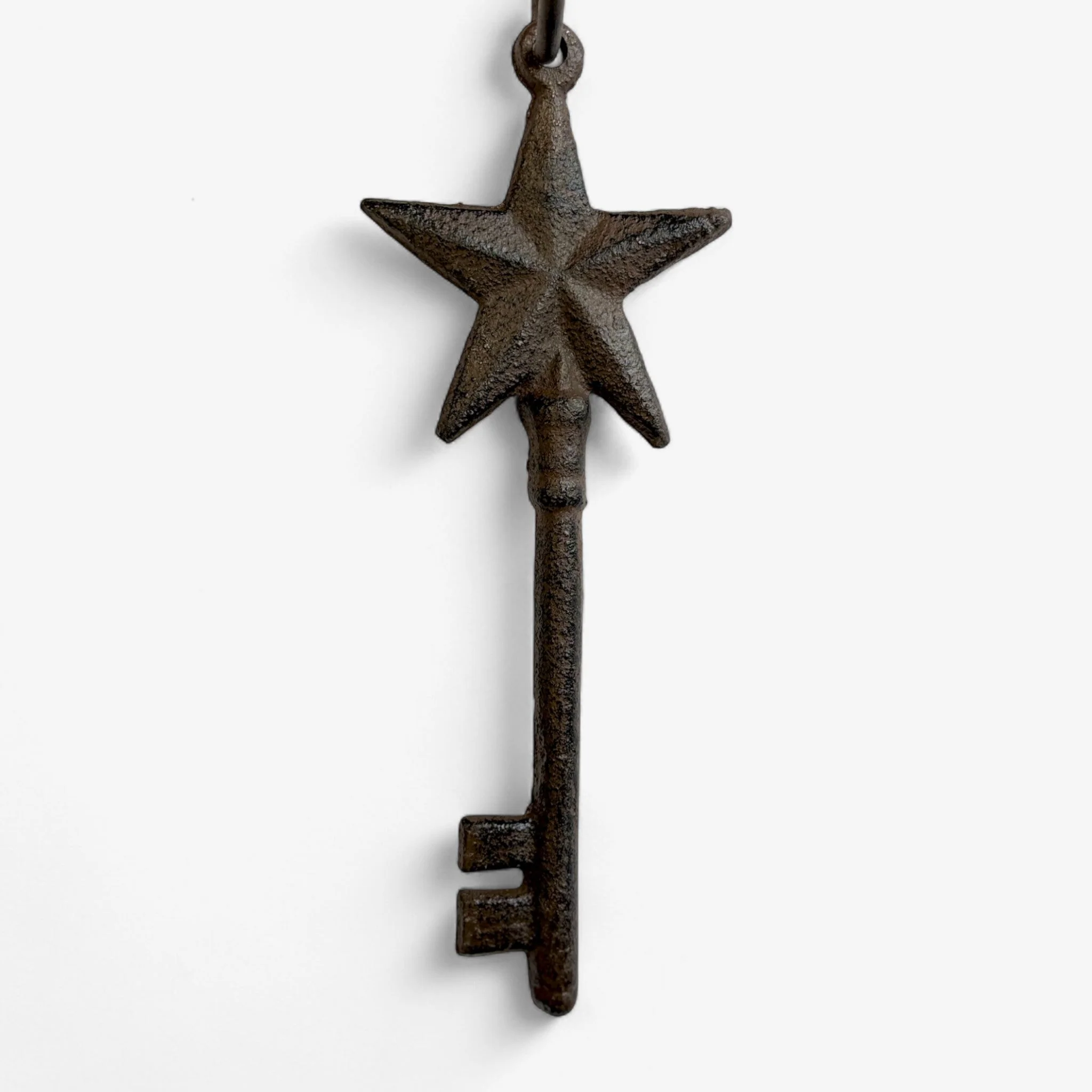 Antique Key Set with Ring, Rustic Cast Iron Home Decor Accents - Image 5