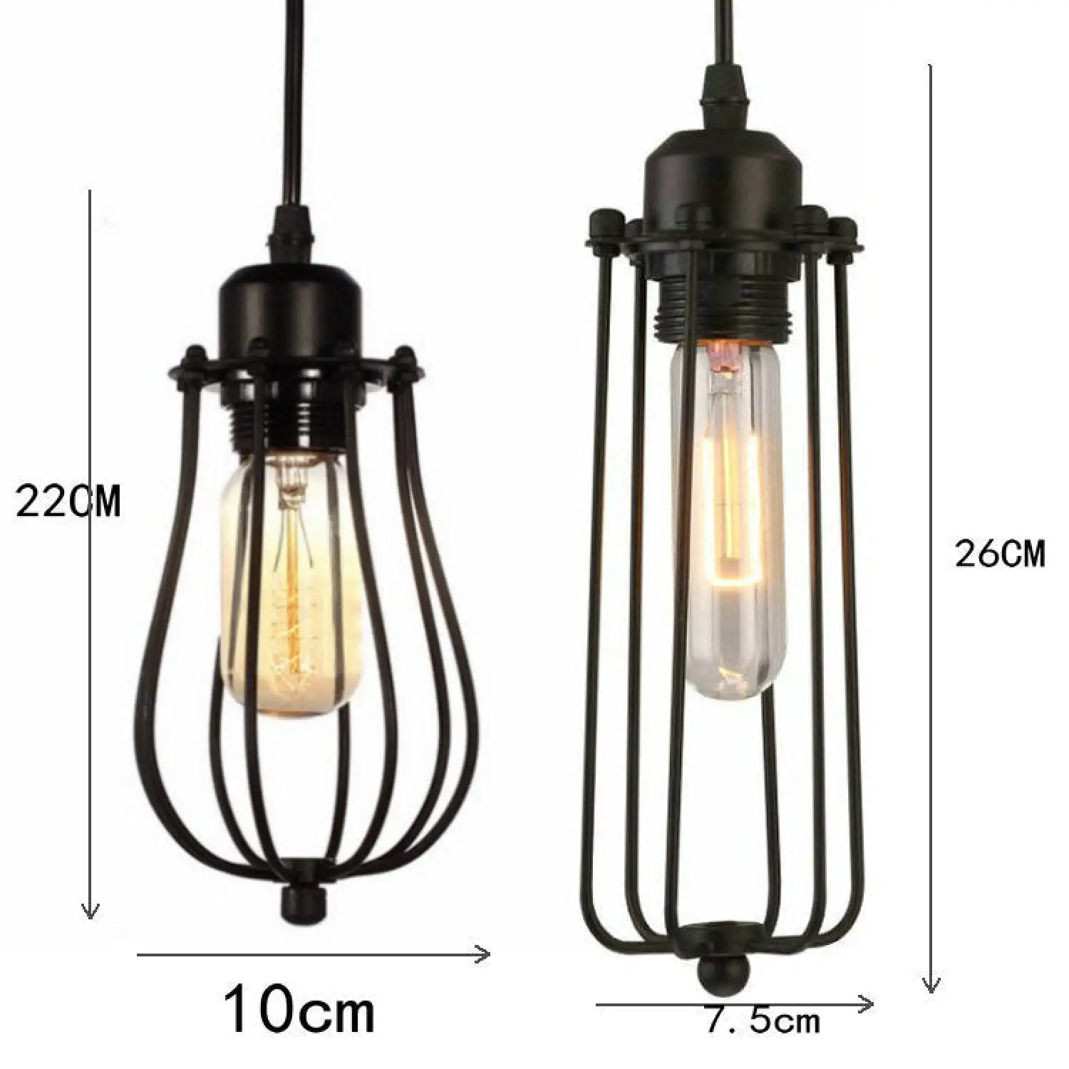 Iron Chandelier with Metal Cage Design for Modern Spaces - Image 2