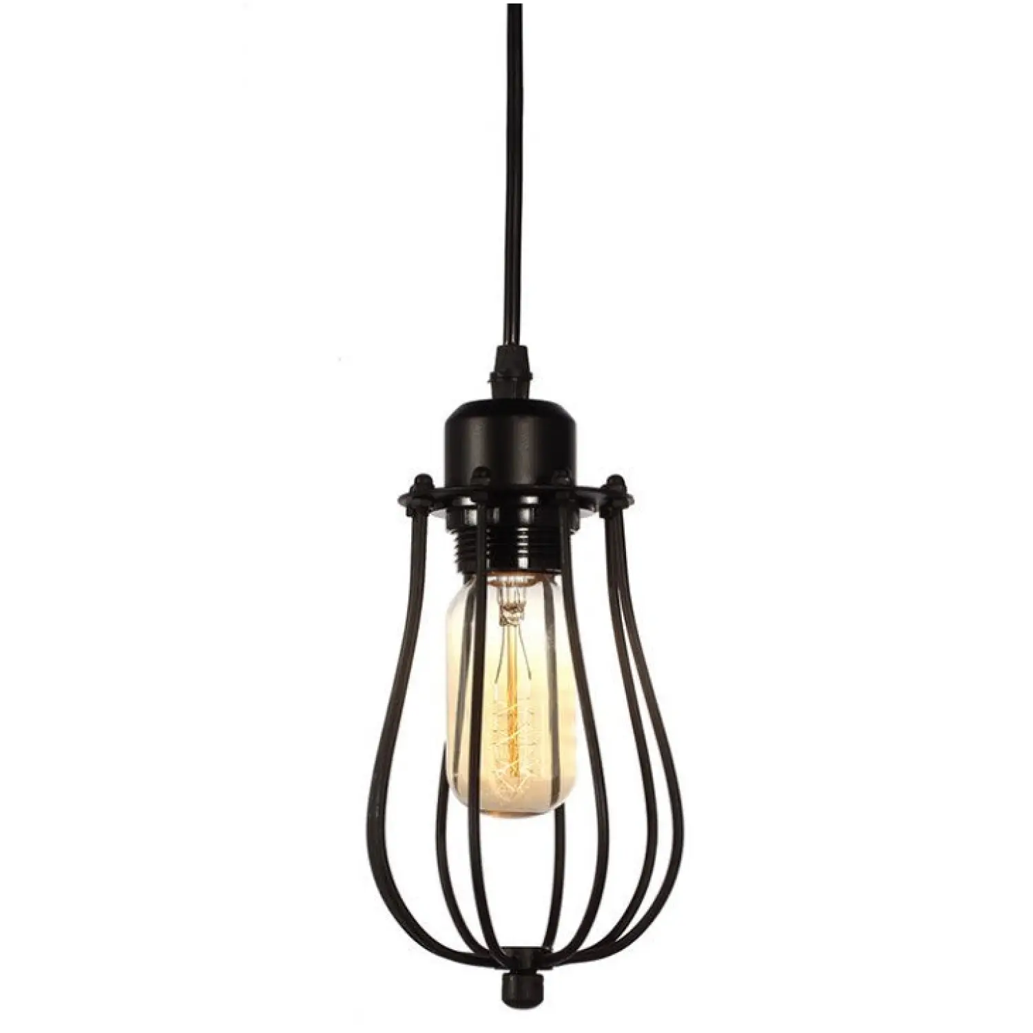 Iron Chandelier with Metal Cage Design for Modern Spaces - Image 5